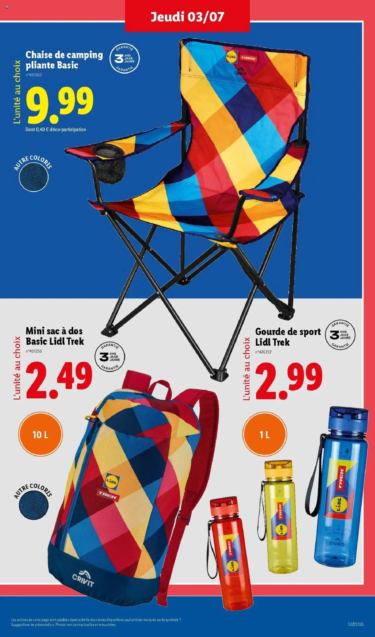  | Page: 23 | Produits: Sac, Gourde, Chaise, Sac à dos