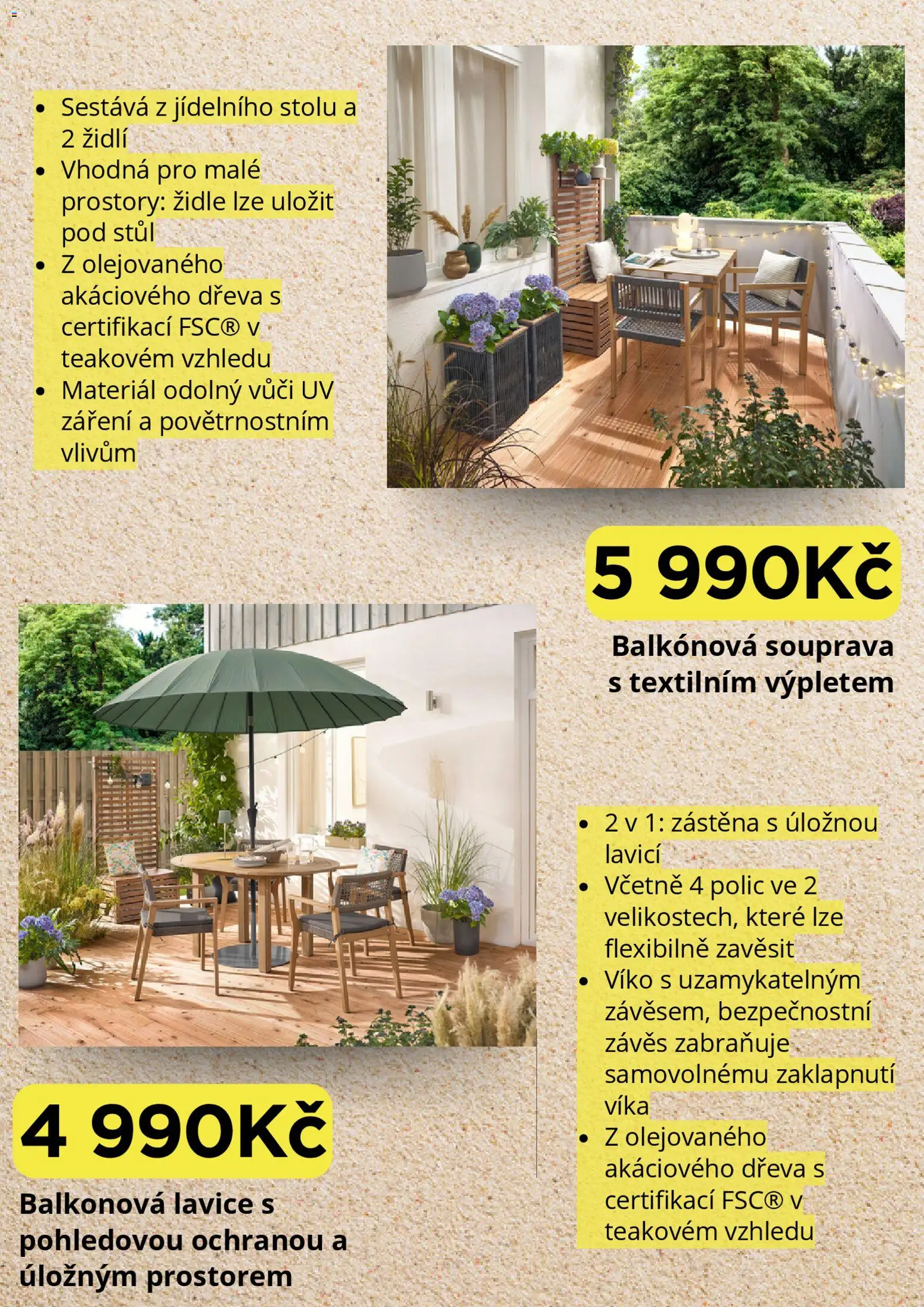 Tchibo leták od 23.04.2026 | Strana: 2 | Produkty: Závěs, Stůl, Židle, Lavice