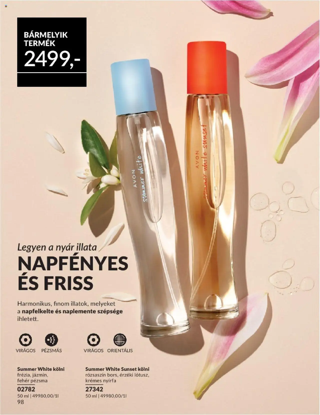 Avon akciós ujság - amely érvényes a következő dátumtól: 01.08.2025 | Oldal: 98