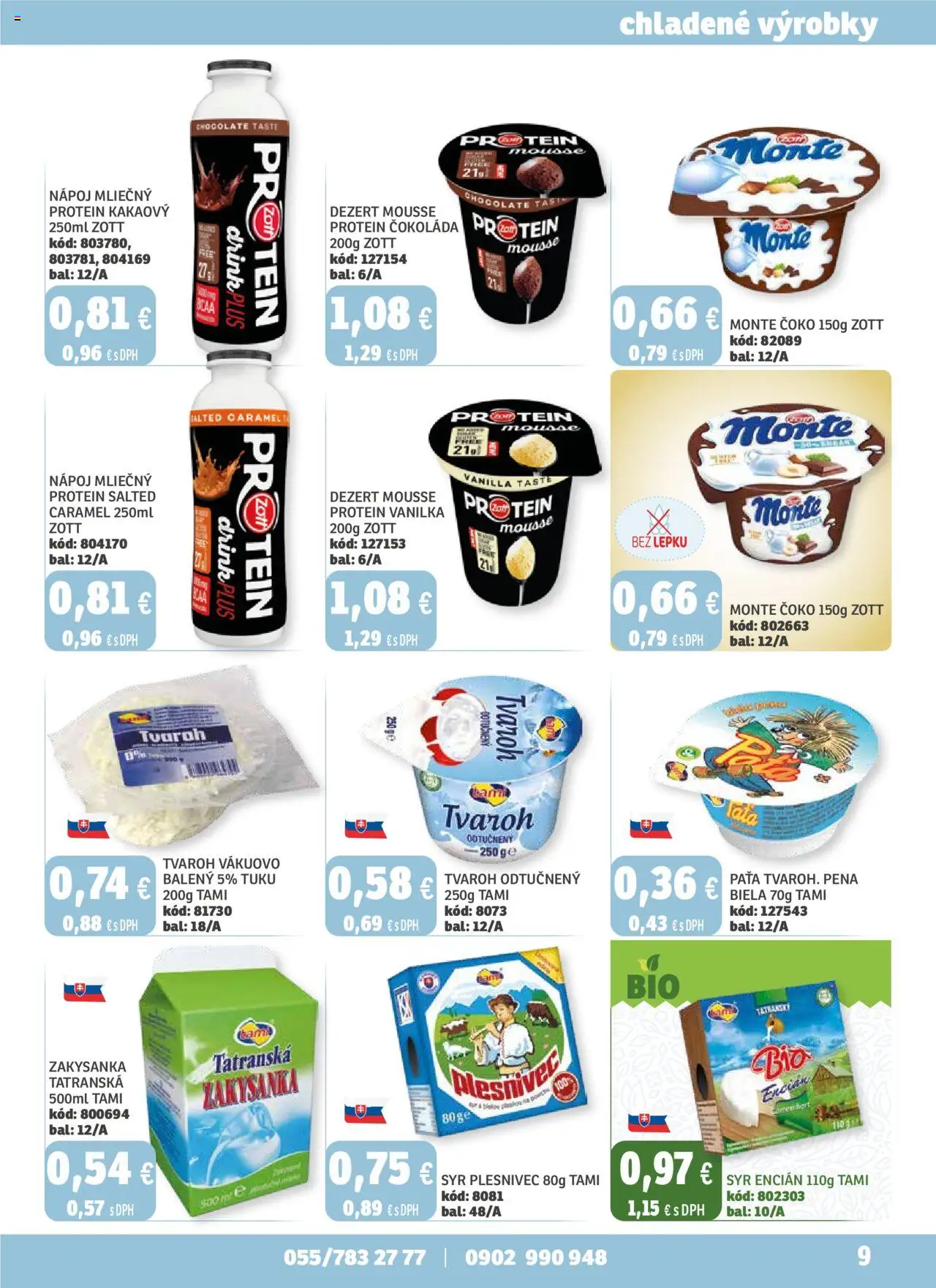 Labaš magazín │ platný od 25.07.2025 | Strana: 9 | Produkty: Protein, Čokoláda, Tvaroh, Encián