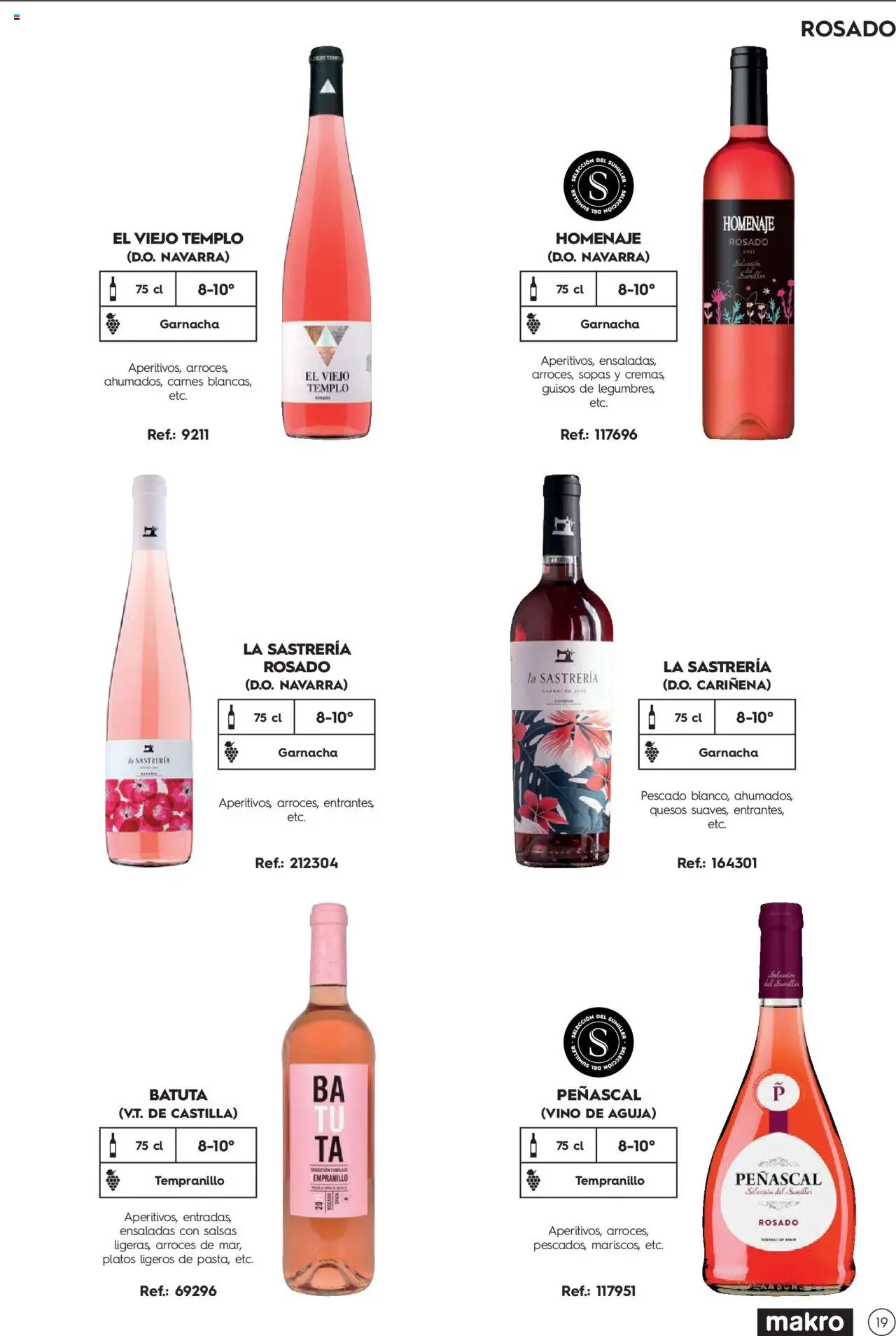 Makro Guia de vinos │ válido desde el 02.01.2025 | Página: 19 | Productos: Vino, Pescado