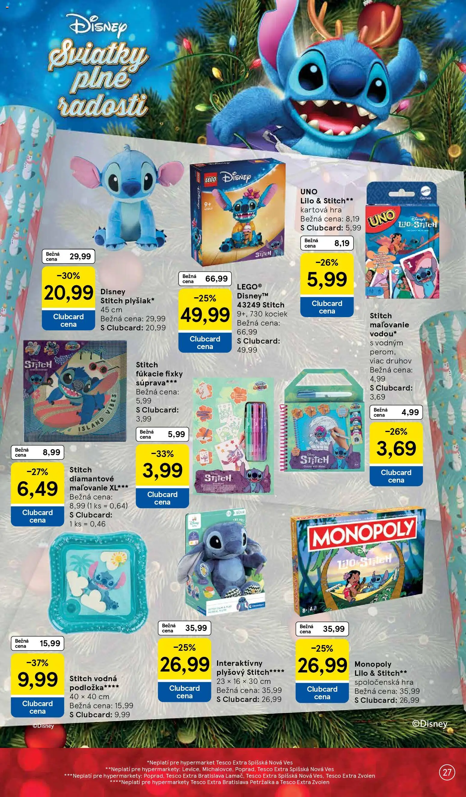 Nové Tesco akcie – leták je platný od 27.10.2025 | Strana: 27 | Produkty: LEGO, Fixky, Hra