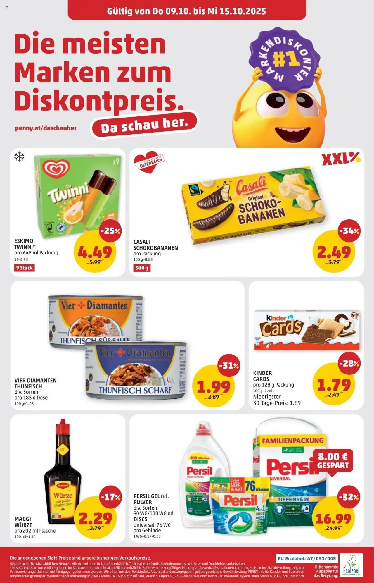 Penny Markt - Eröffnung in 8530 Deutschlandsberg gültig ab 09.10.2025 | Seite: 8 | Produkte: Bananen
