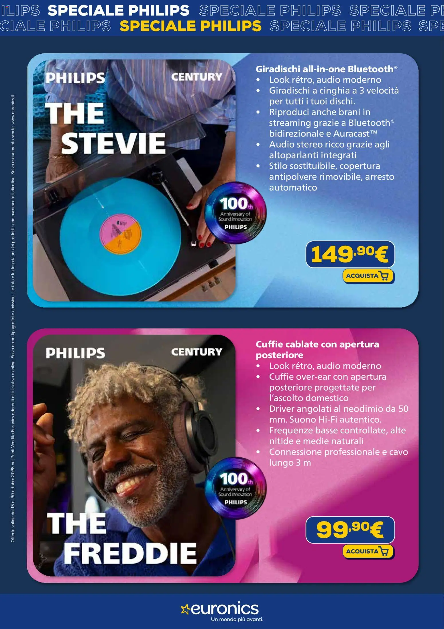 Volantino Euronics del 15.10.2025 | Pagina: 2 | Prodotti: Audio, Cuffie, Cavo