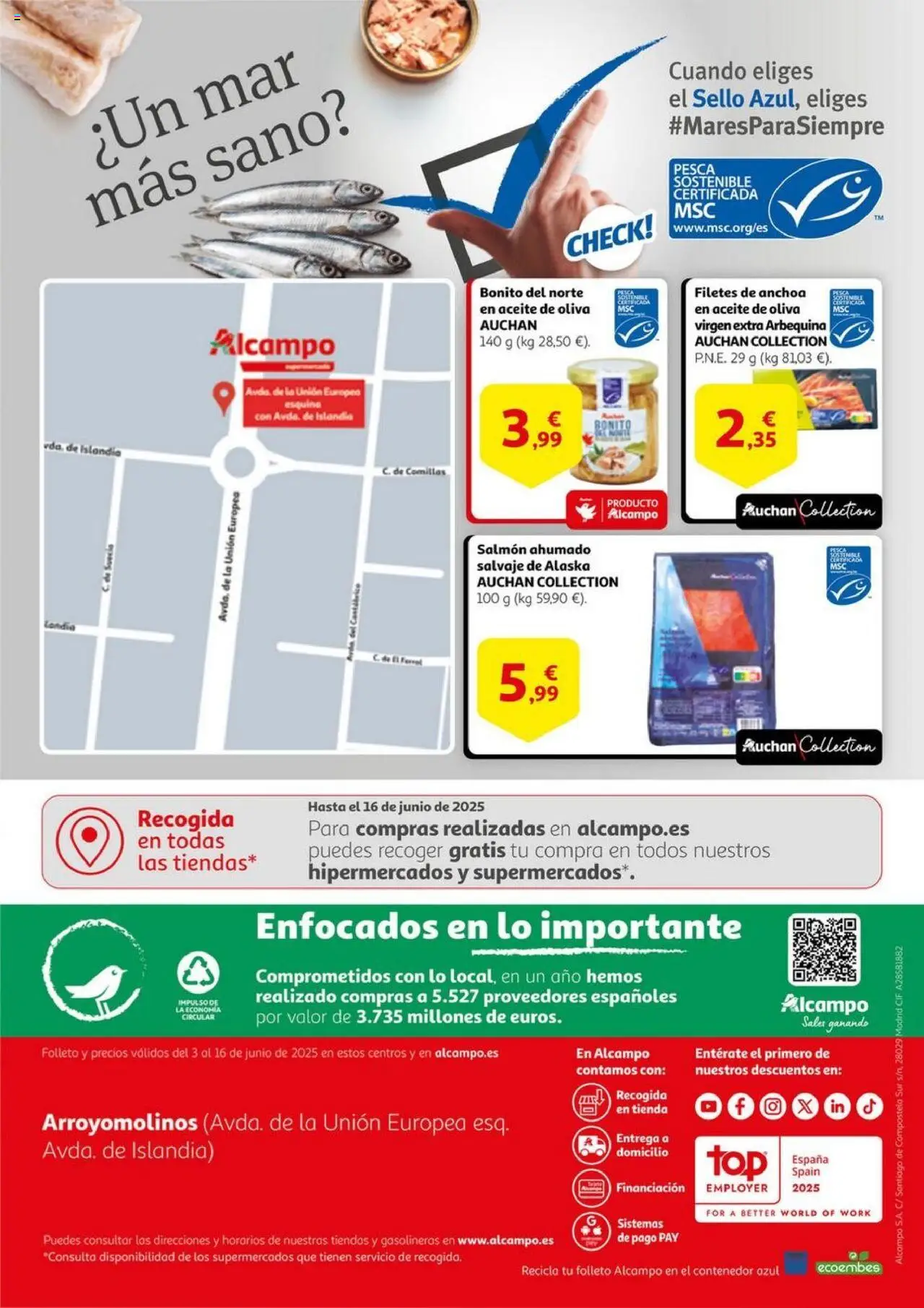 Alcampo - SM Arroyomolinos  │ válido desde el 03.06.2025 | Página: 12 | Productos: Aceite, Aceite de oliva, Aceite de oliva virgen extra, Salmón ahumado