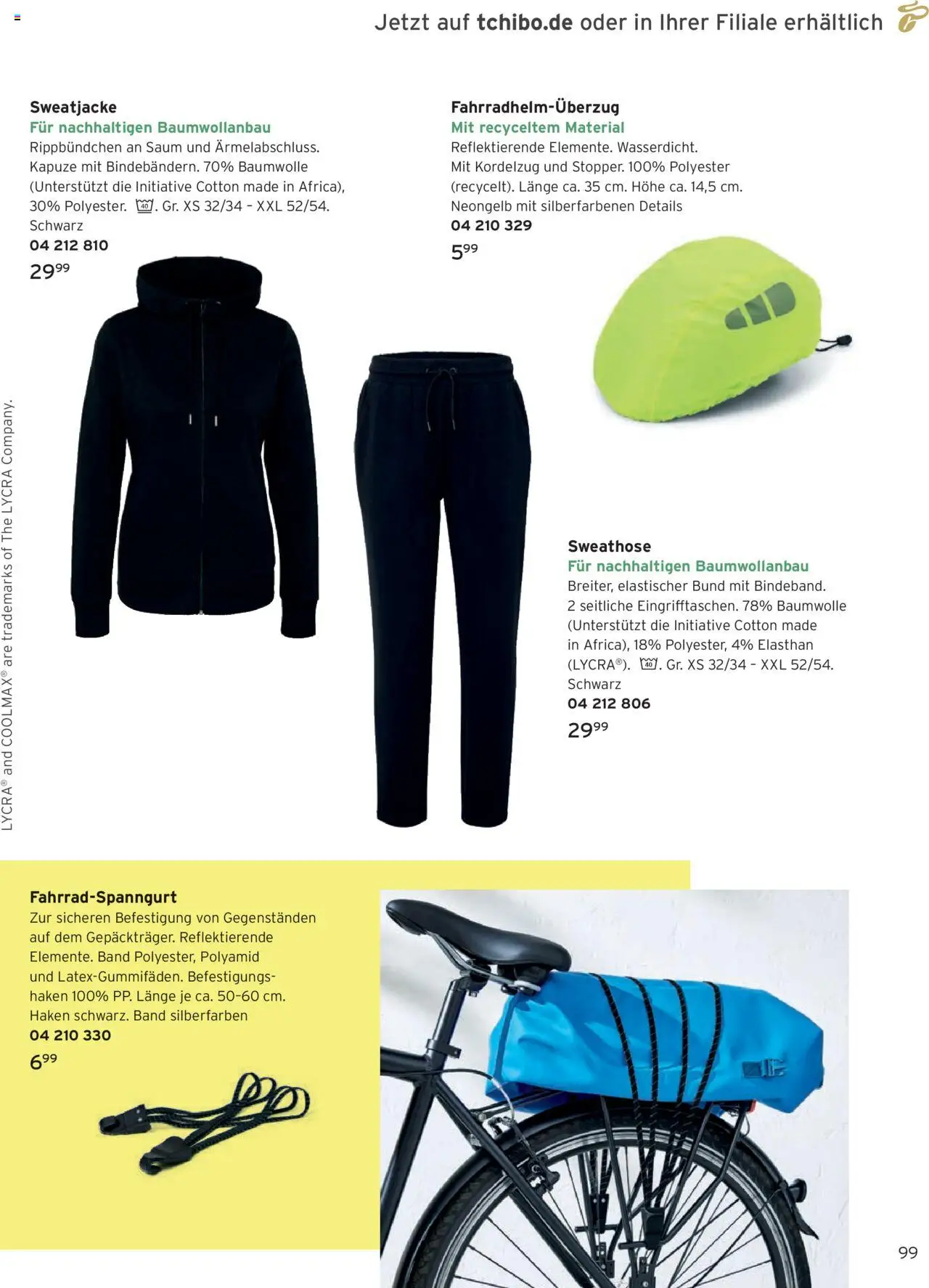 Angebote Tchibo – gültig ab 01.10.2025 | Seite: 99 | Produkte: Sweathose, Sweatjacke