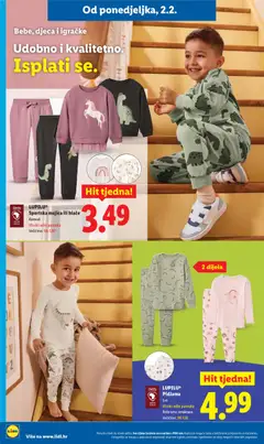 LUPILU® Sportska majica ili hlače, Komad, visoki udio pamuka, veličine: 98-128* - Pregled kataloga iz trgovine Lidl, vrijedi od 02.02.2026 | Stranica: 22