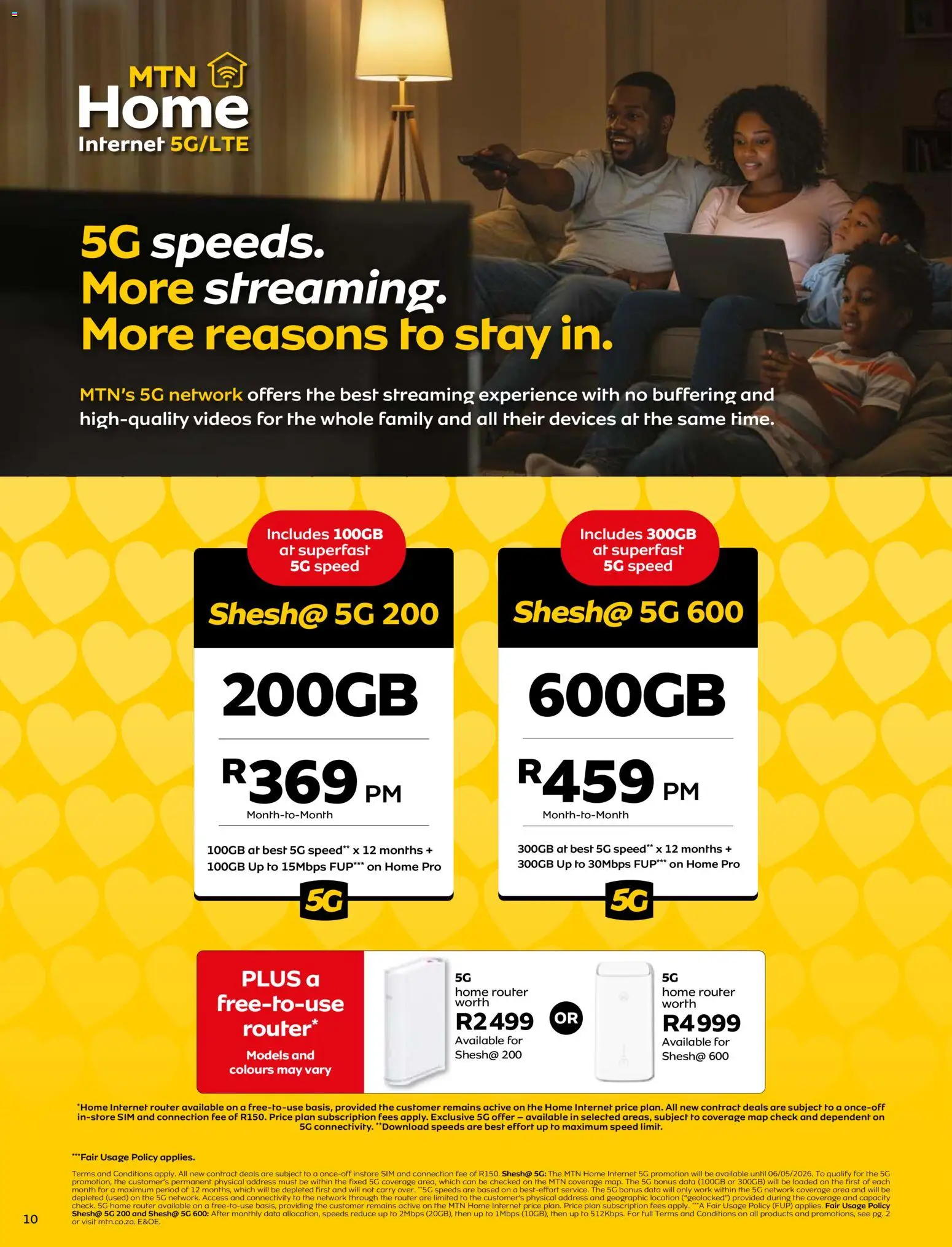 New MTN catalogue – valid from 01.02.2026 | Page: 10 | Products: Data, Sim, Router
