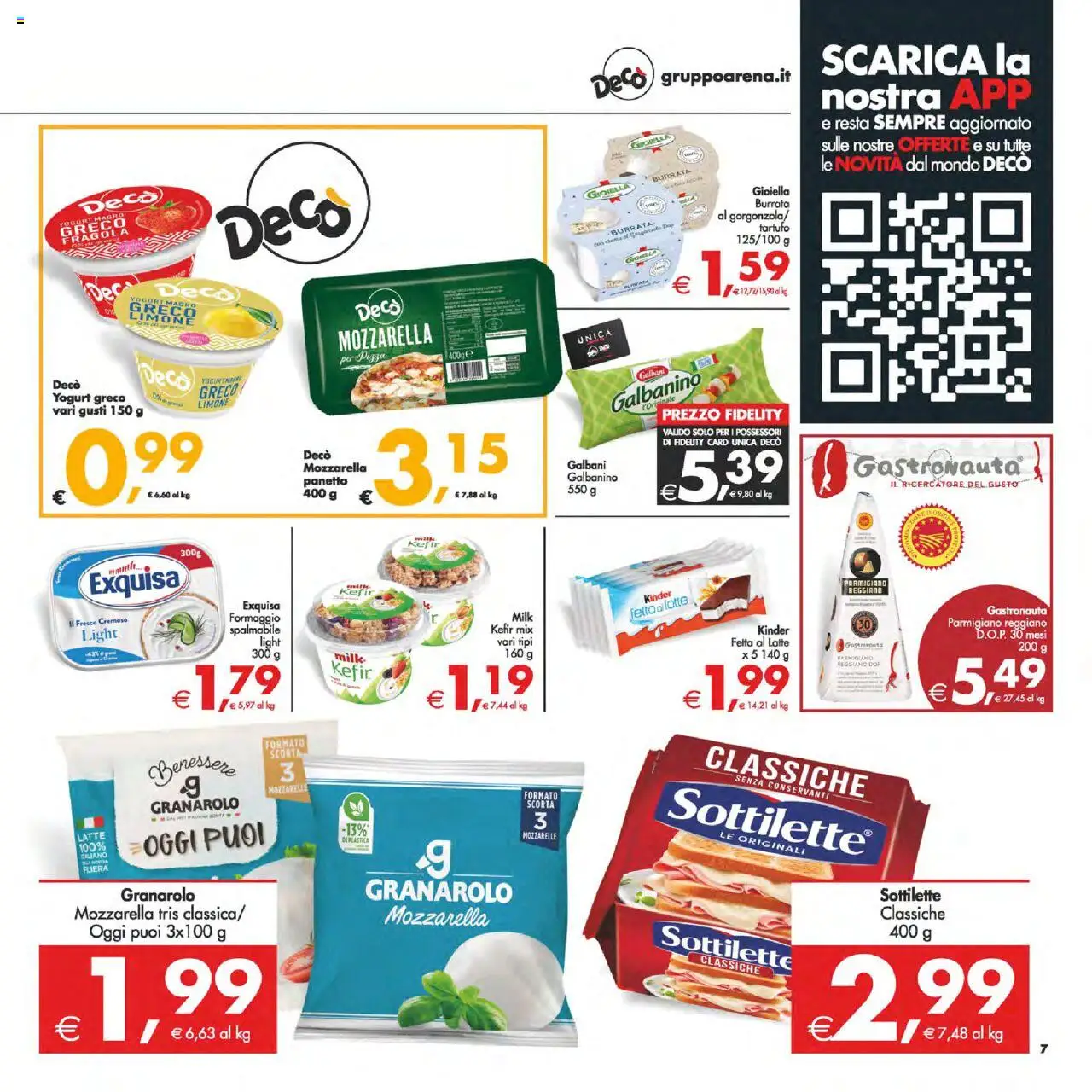 Volantino Decò del 12.09.2025 | Pagina: 7 | Prodotti: Tartufo, Yogurt greco, Pizza, Formaggio