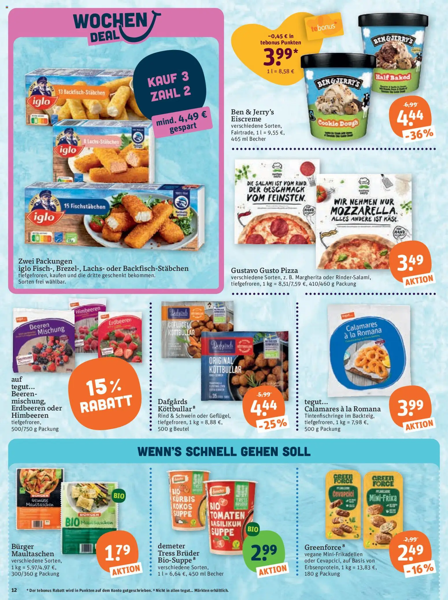 Tegut Prospekt 	 – gültig ab 02.03.2026 | Seite: 14 | Produkte: Tomaten, Ben & Jerry's, Kürbis, Erdbeeren