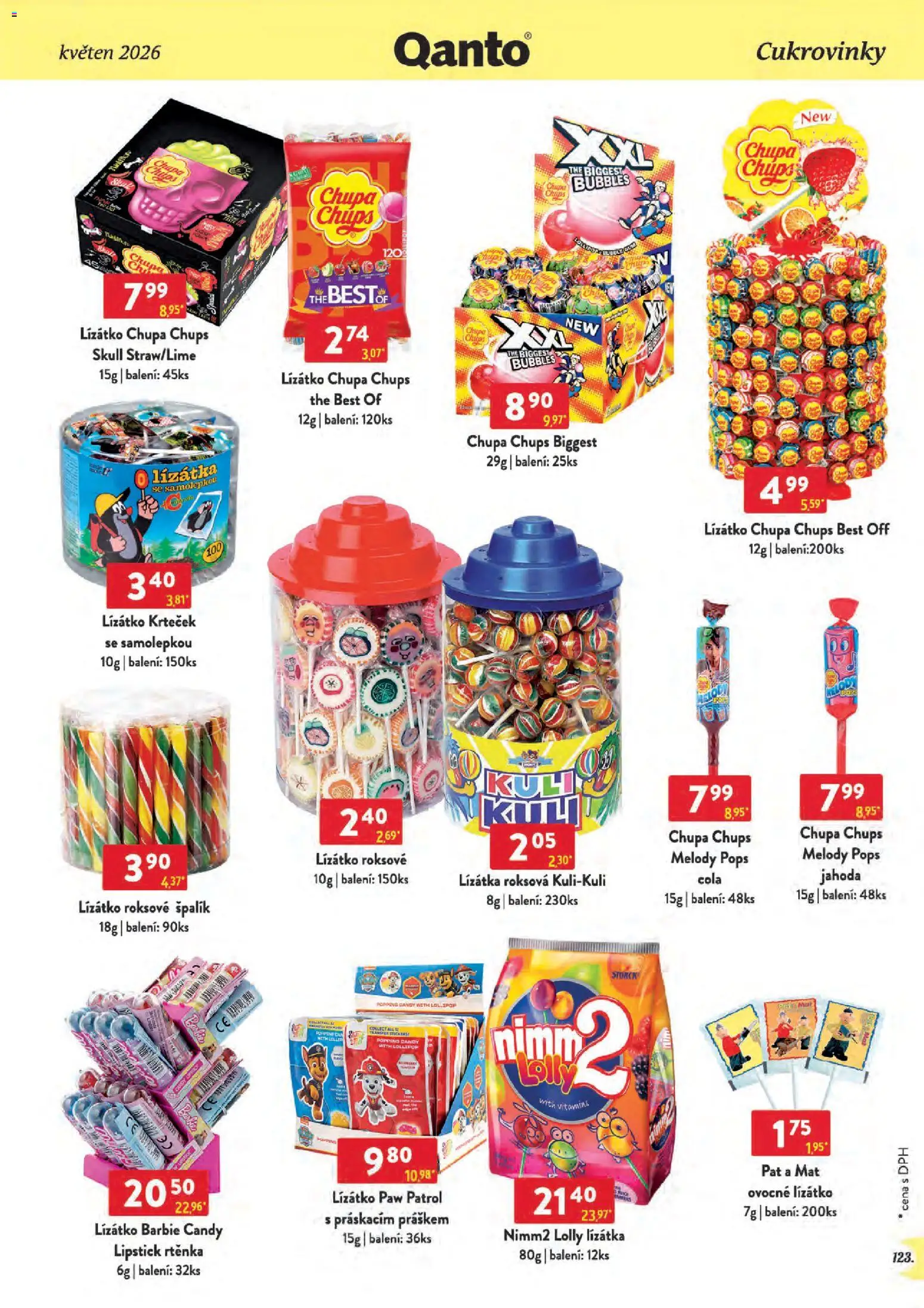 Astur & Qanto leták - Velkoobchod 05/2026 od 01.05.2026 | Strana: 123 | Produkty: Barbie, Rtěnka, Cola