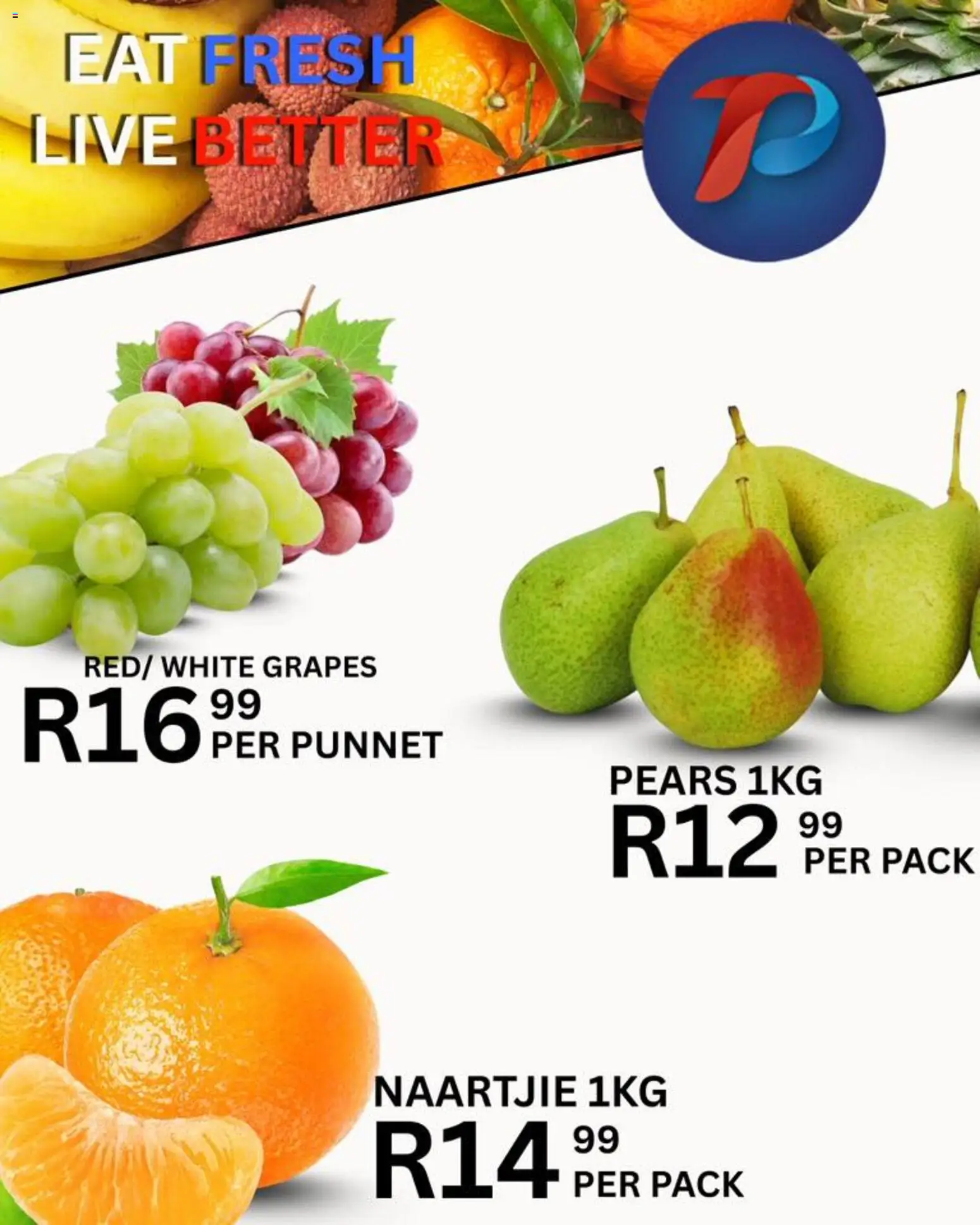 New Take n Pay catalogue – valid from 10.03.2026 | Page: 3 | Products: Pears, Grapes