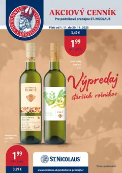 St. Nicolaus leták platný od 01.11.2025