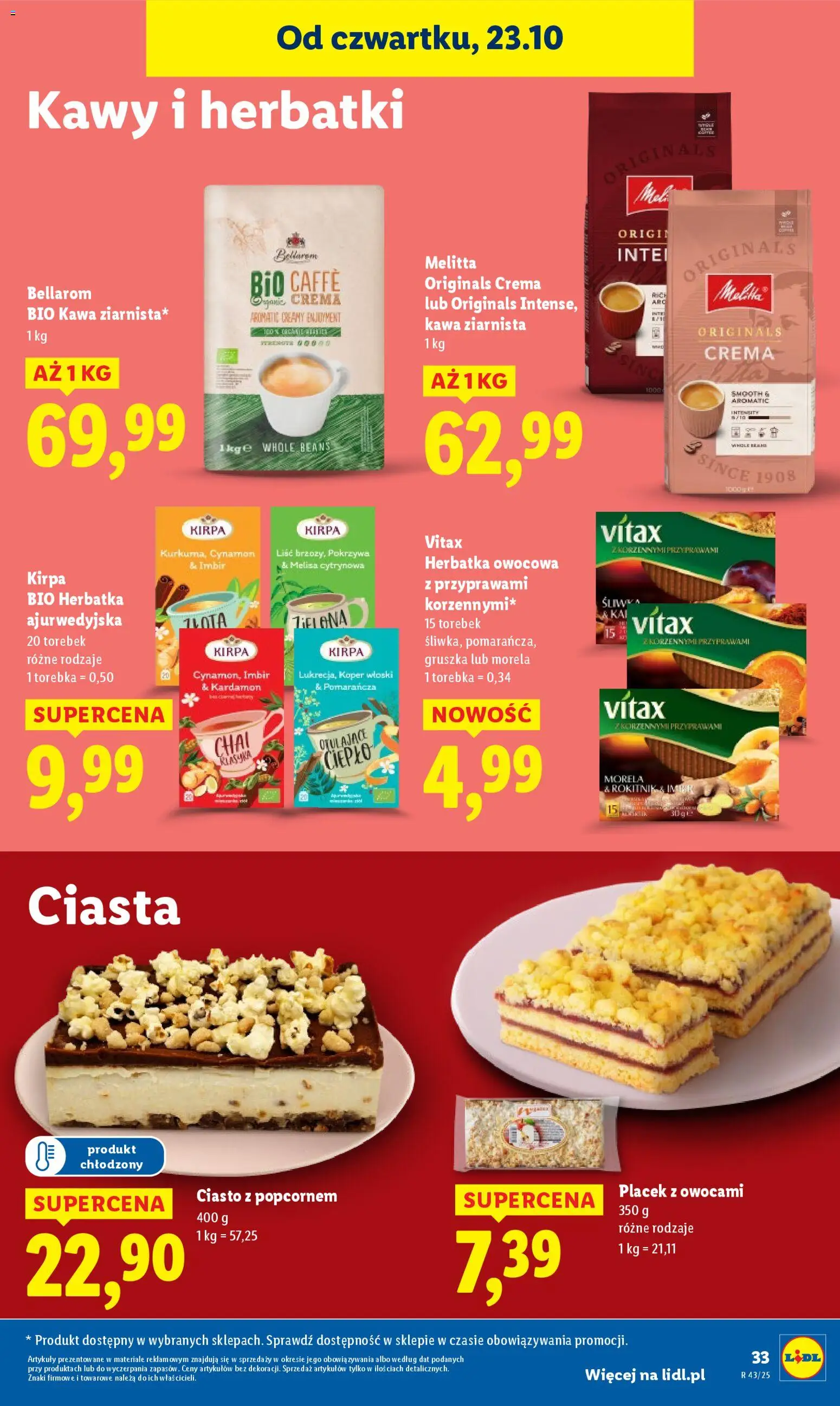 Lidl Gazetka od 23.10.2025 | Strona: 37 | Produkty: Cynamon, Torebka, Kawa, Melisa