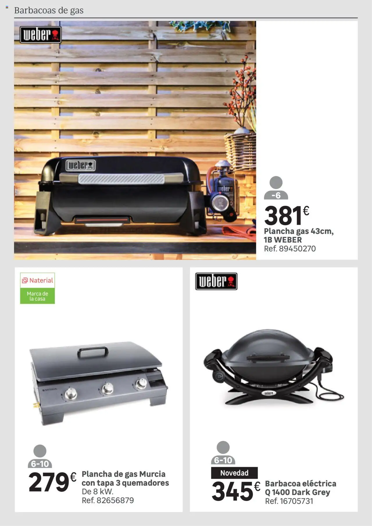 Leroy Merlin catálogo │ válido desde el 25.03.2025 | Página: 215 | Productos: Barbacoa, Plancha