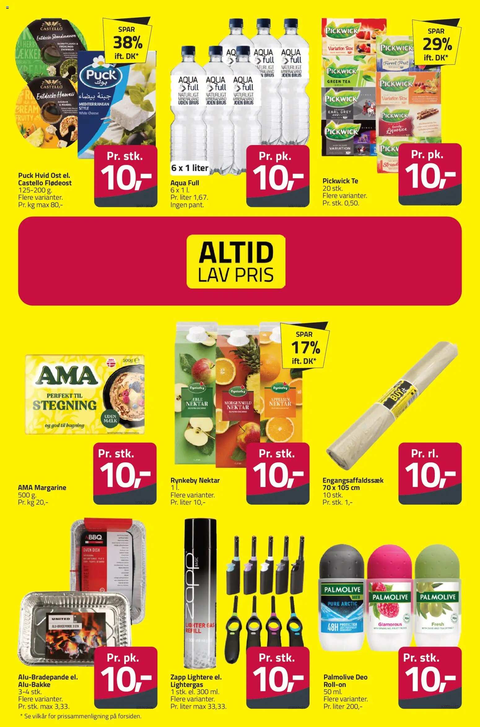 Fleggaard tilbudsavis – gyldig fra 28.01.2026 | Side: 10 | Produkter: Ost, Te, Margarine, Flødeost