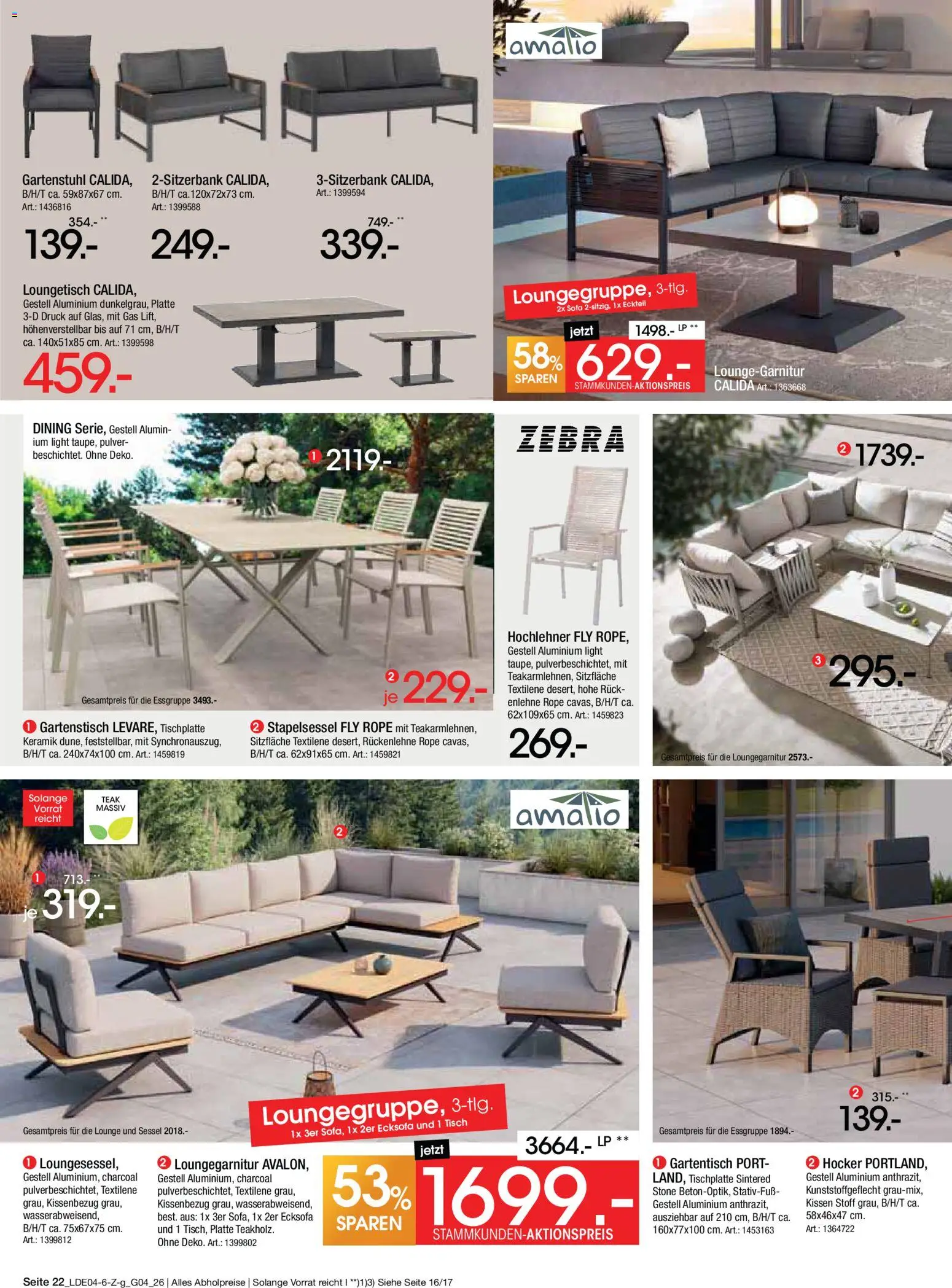 Zurbrüggen Italienische Wochen – gültig ab 11.04.2026 | Seite: 48 | Produkte: Hocker, Kissen, Sofa, Tisch