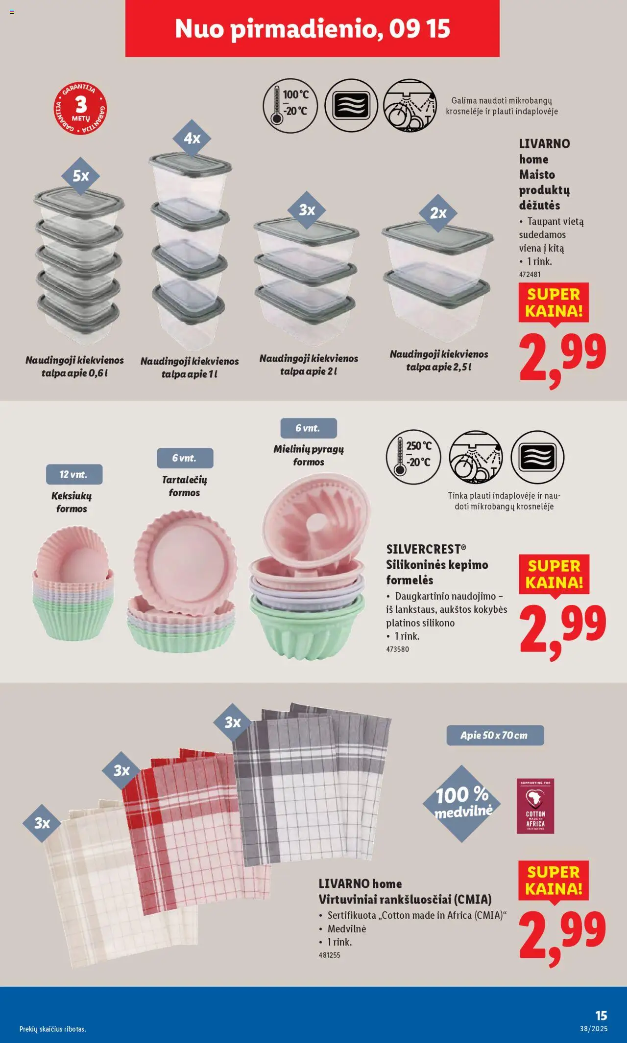 LIDL akcijos nuo 15.09.2025 | Puslapis: 15