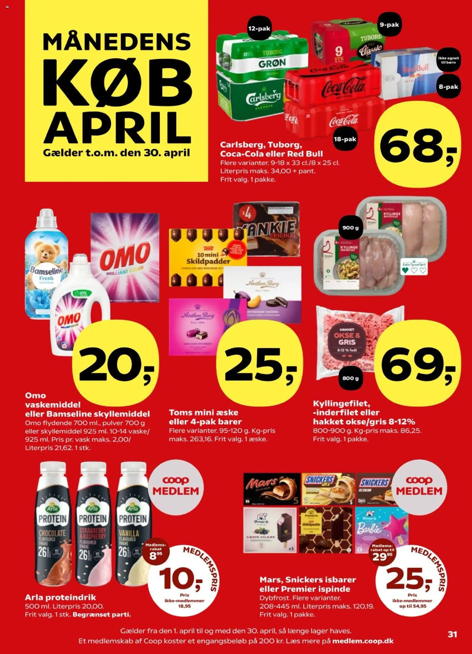 Kvickly tilbudsavis – gyldig fra 24.04.2026 | Side: 32 | Produkter: Skyllemiddel, Vestido de festa, Cola, Solbær