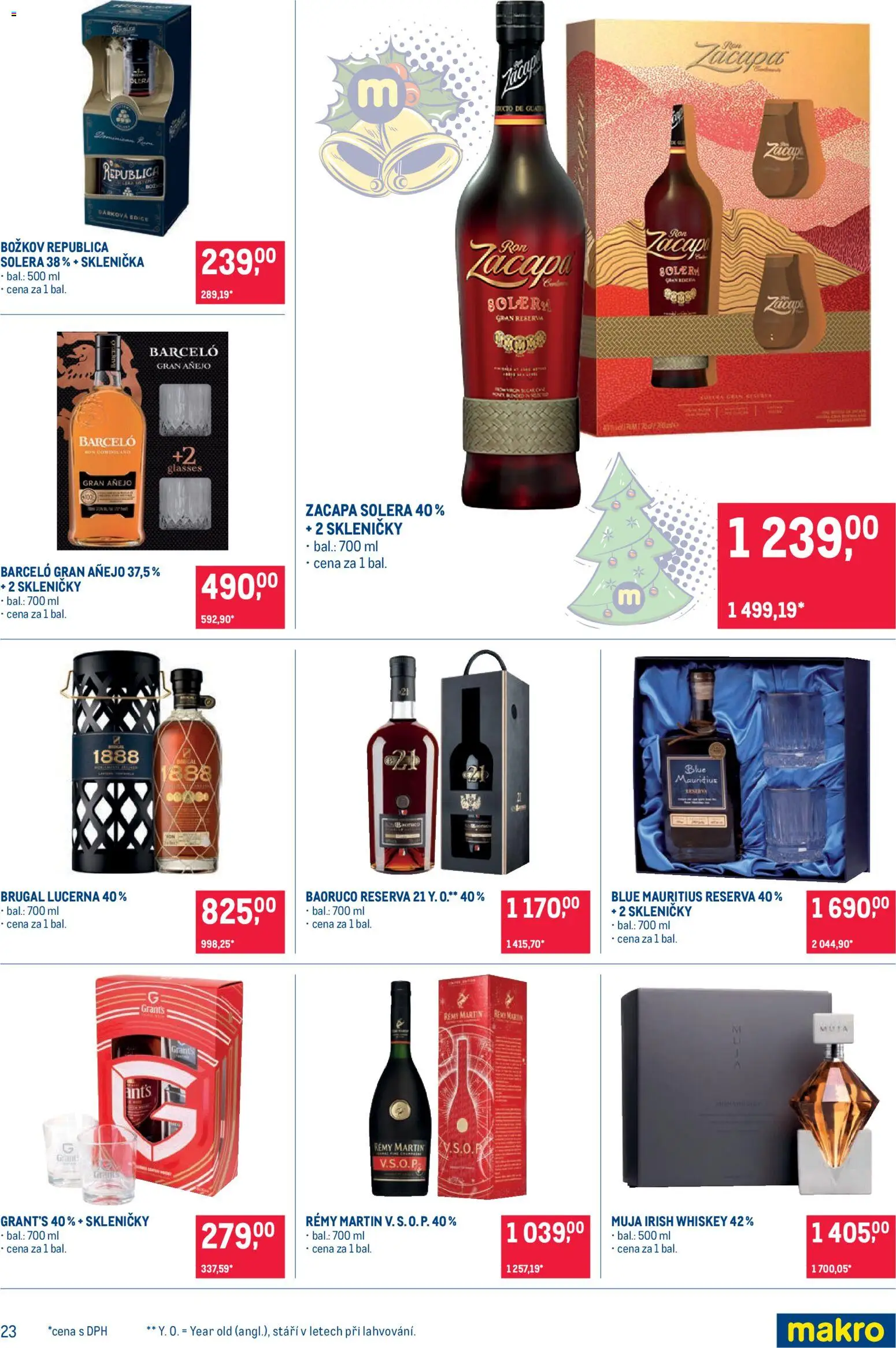 Makro leták - Delikatesy od 19.11.2025 | Strana: 23 | Produkty: Remy Martin, Lucerna, Republica, Božkov