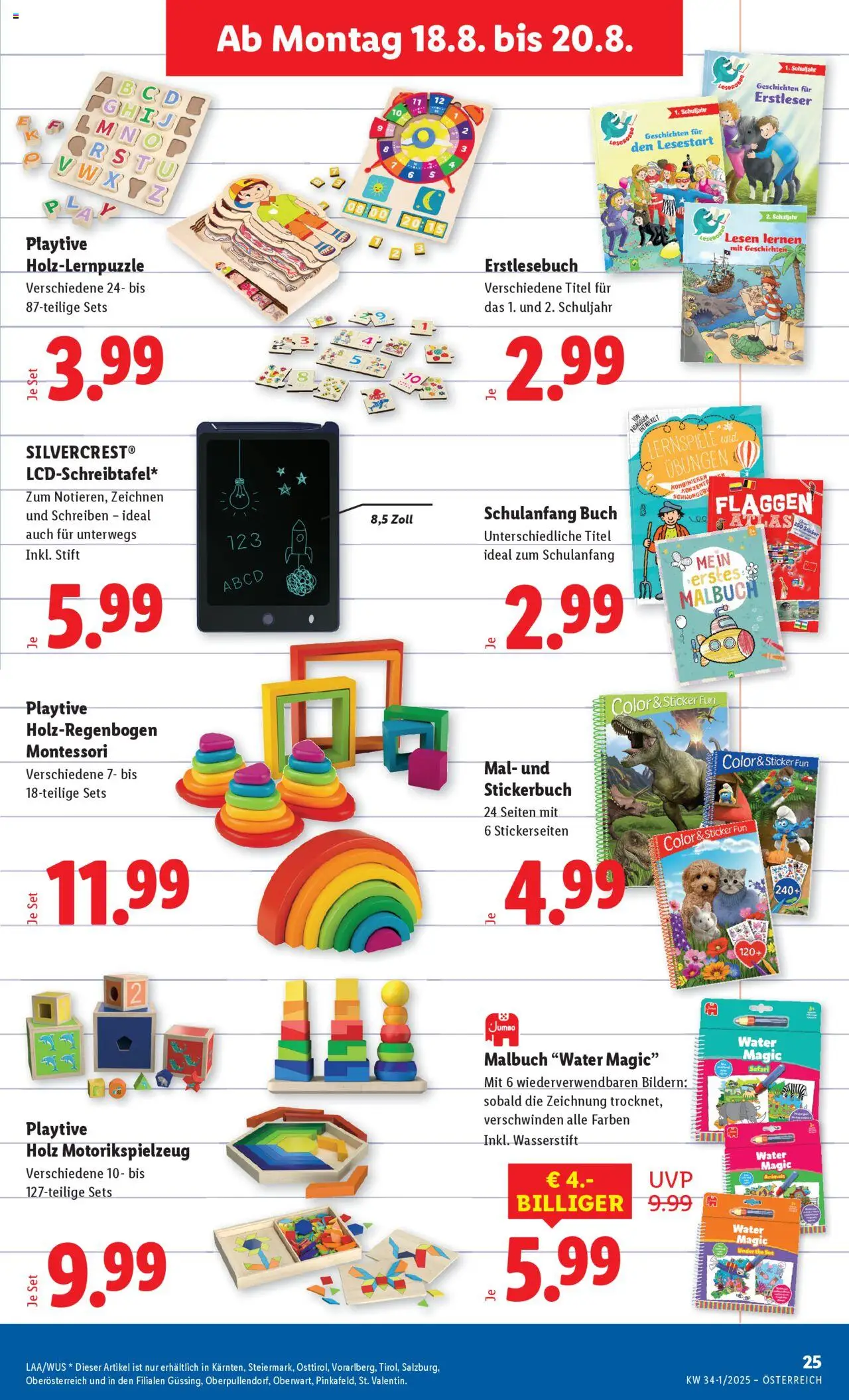 Lidl Flugblatt - Altenmarkt im Pongau, St. Johann im Pongau, Zell am See gültig ab 14.08.2025 | Seite: 29