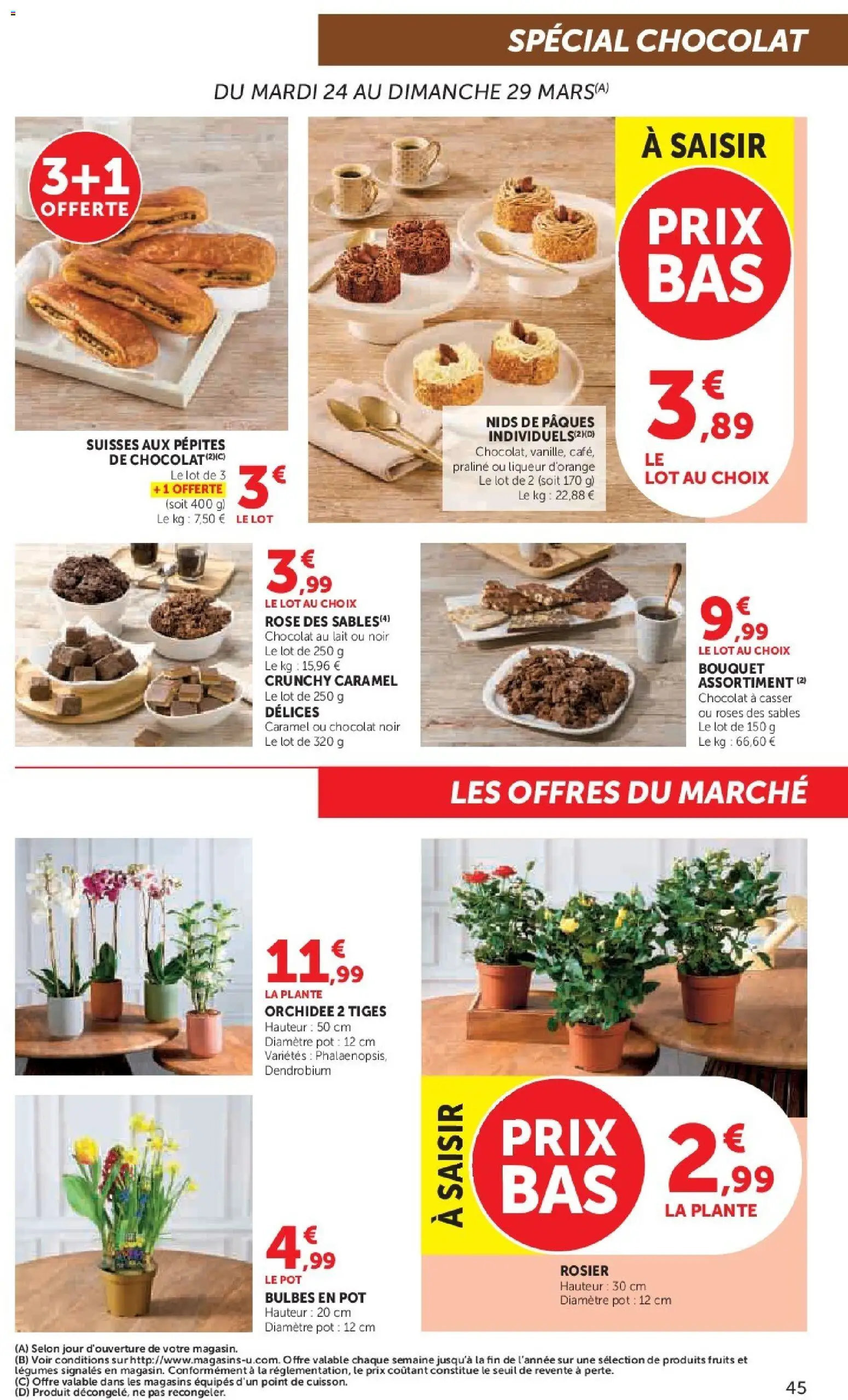 {H1} | Page: 45 | Produits: Rosier, Liqueur, Orchidée, Chocolat