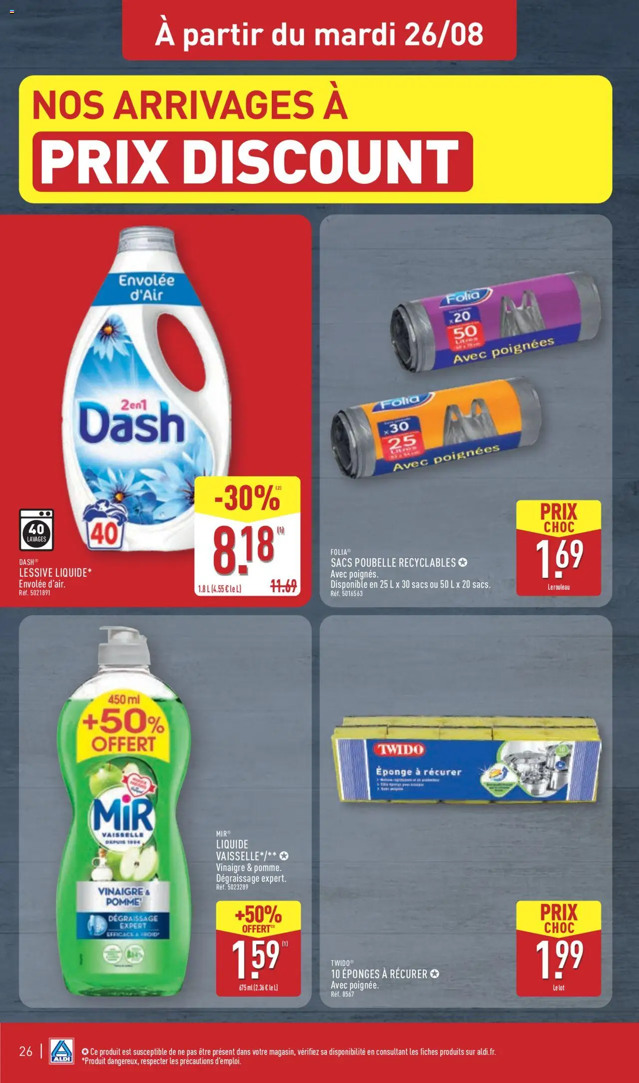  | Page: 29 | Produits: Eponge, Poignées, Lessive, Vinaigre