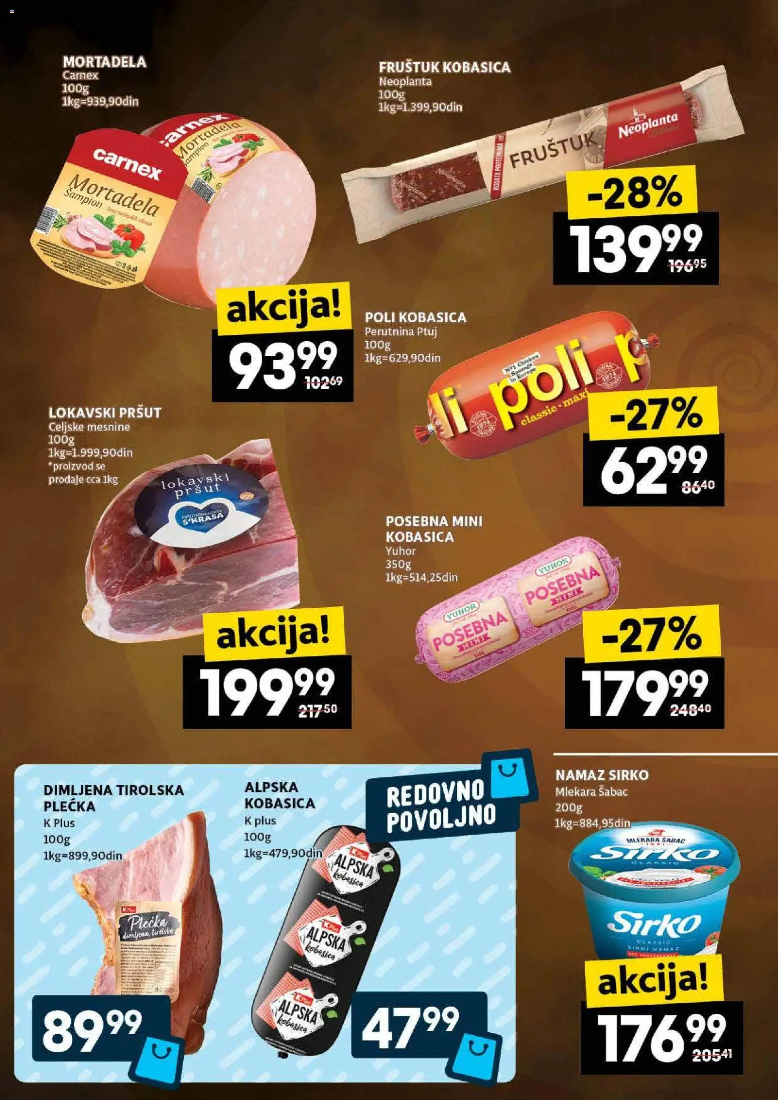 Idea katalog - važi od 22.01.2026 | Strana: 8 | Proizvode: Pršut, Mortadela, Perutnina Ptuj, Kobasica