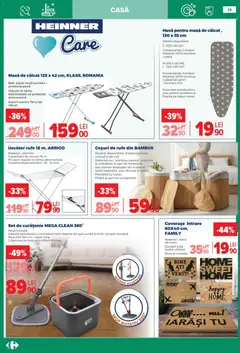 Ofertele Carrefour valabile de la 14.01.2026 | Pagină: 28 | Produse: Mop, Uscător rufe, Mâner, Burete
