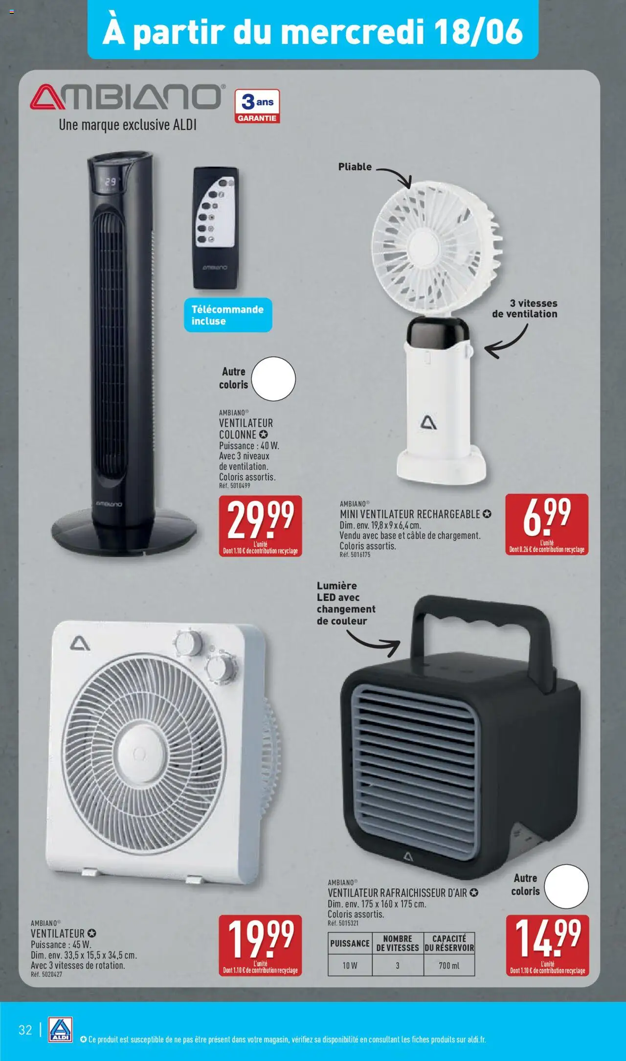  | Page: 35 | Produits: Câble, Base, Ventilateur, Télécommande