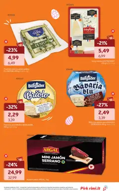 Rimi leidinys galioja nuo 17.03.2026 | Puslapis: 7 | Prekių: Pelėsinis sūris, Sūris, Kumpis
