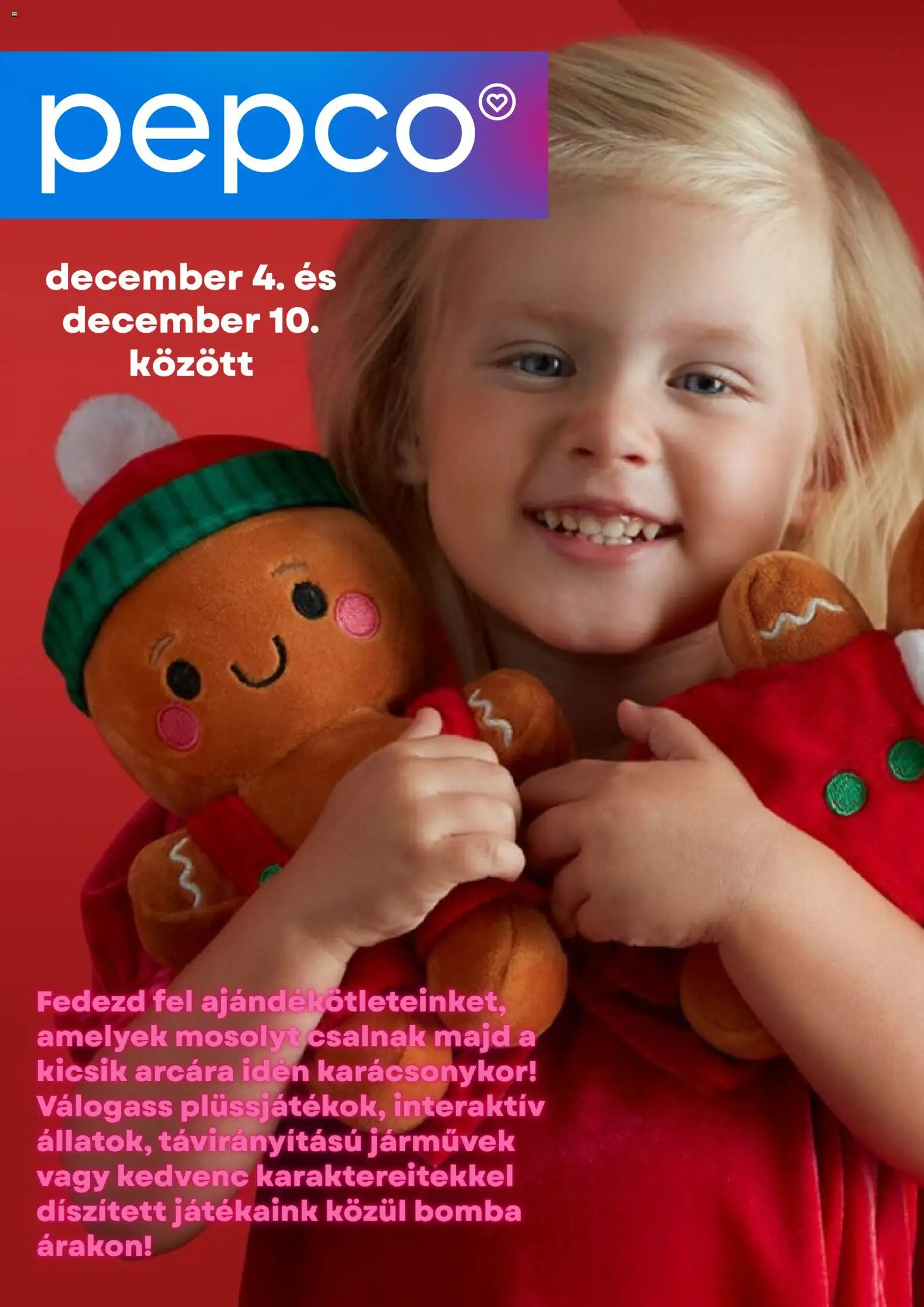 Pepco akciós ujság - amely érvényes a következő dátumtól: 04.12.2025 | Oldal: 1