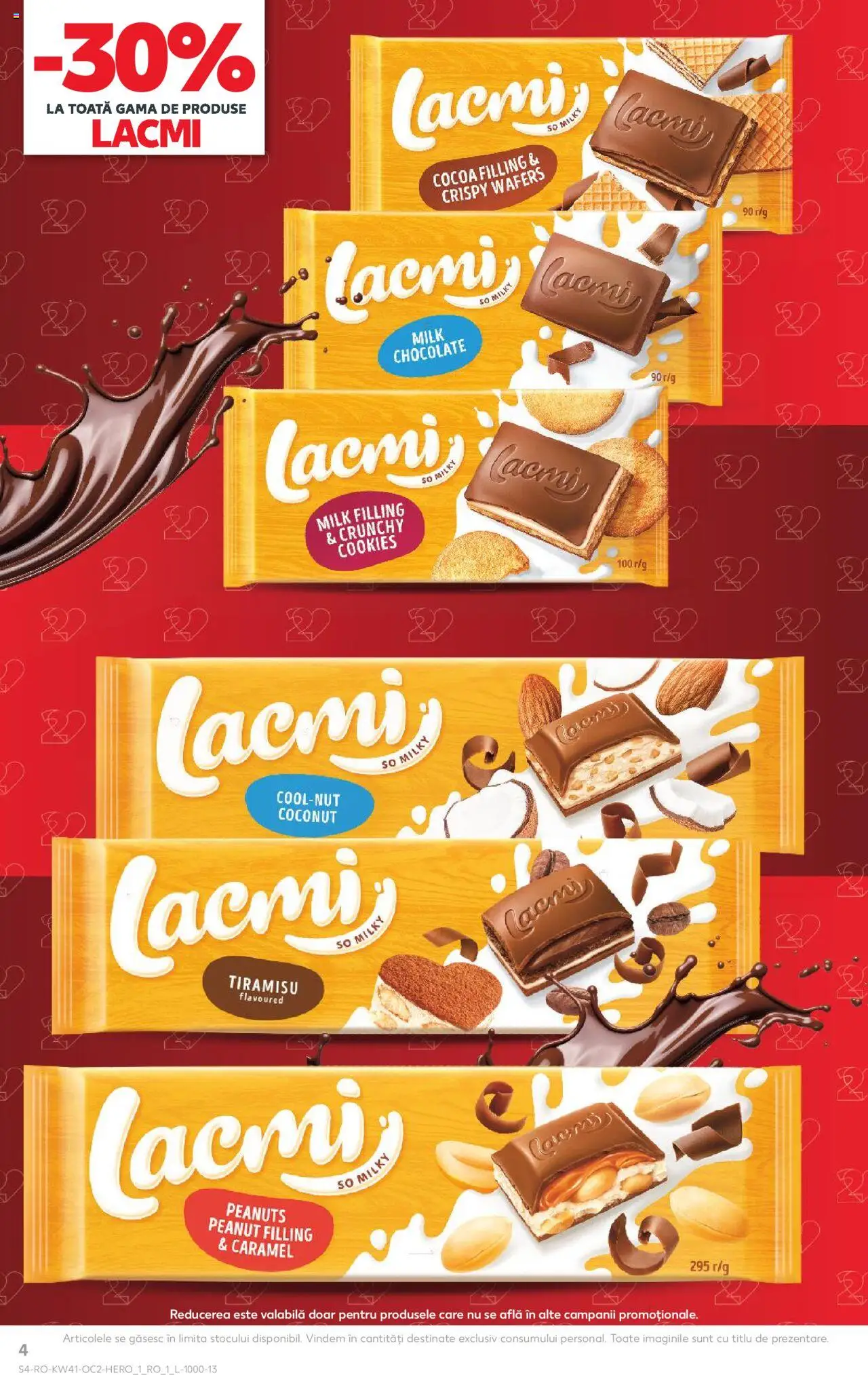 Kaufland RO akciós ujság - amely érvényes a következő dátumtól: 08.10.2025 | Oldal: 4 | Termékek: Tiramisu, Só