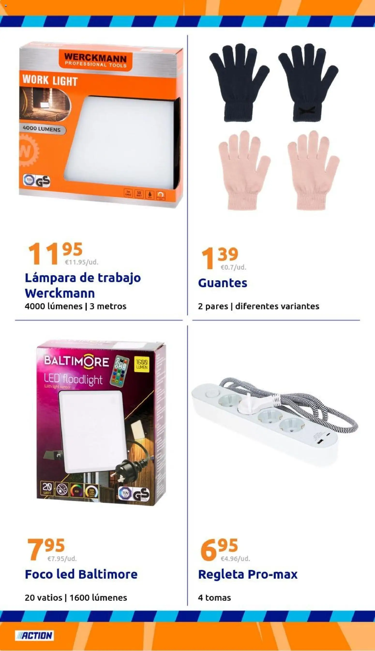 Action - Action ES week 5 2026 │ válido desde el 21.01.2026 | Página: 26 | Productos: Guantes, Lámpara