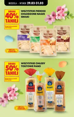 Pogląd oferty "NASZE SMAKI PIEROGI Z MIĘSEM, Pierogi z mięsem" - ważna od 29.03.2026 | Strona: 16 | Produkty: Pierogi, Pierogi z mięsem