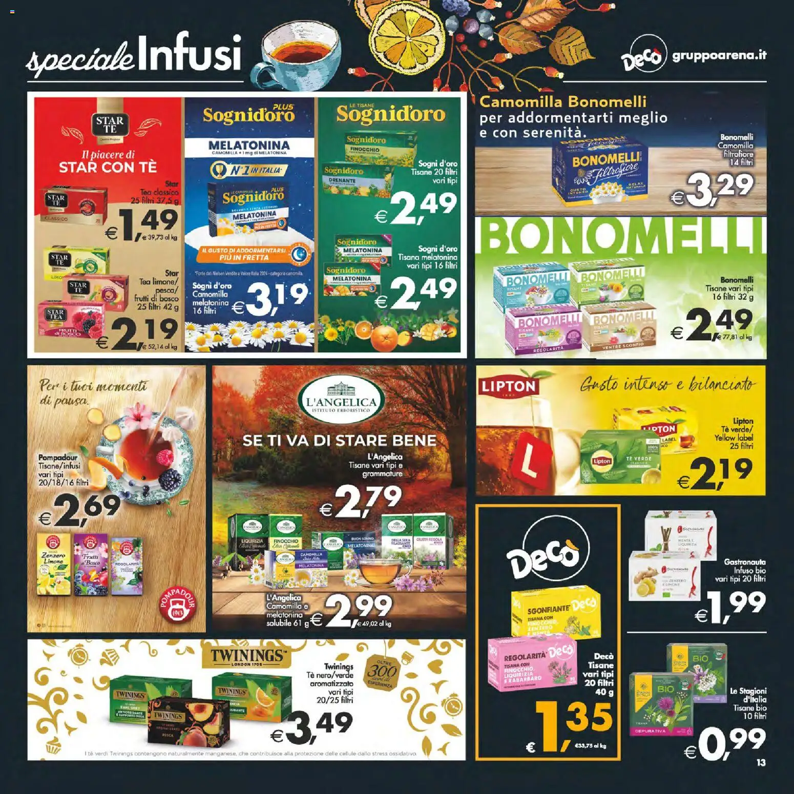 Volantino Decò del 25.11.2025 | Pagina: 13 | Prodotti: Tè, Limone, Pesca