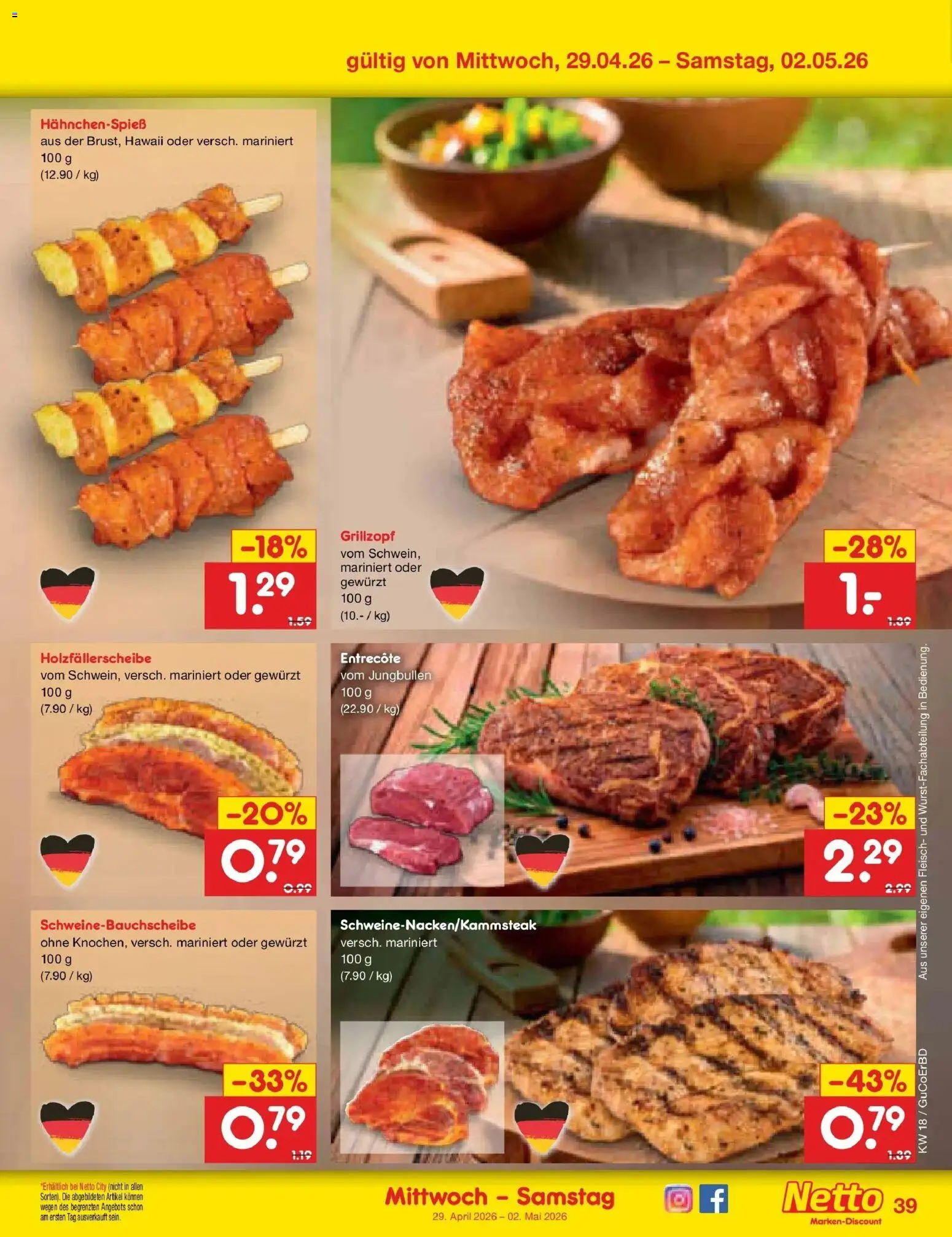 Netto Marken-Discount Prospekt Delitzsch	 – gültig ab 27.04.2026 | Seite: 57 | Produkte: Entrecote, Fleisch