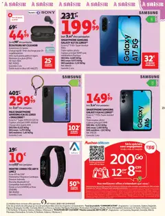 Auchan - Prévisualisation de Auchan - Soldes : jusqu'à -70% ! valide à partir de 07.01.2026 | Page: 23 | Produits: Smartphone, Montre, Écouteurs
