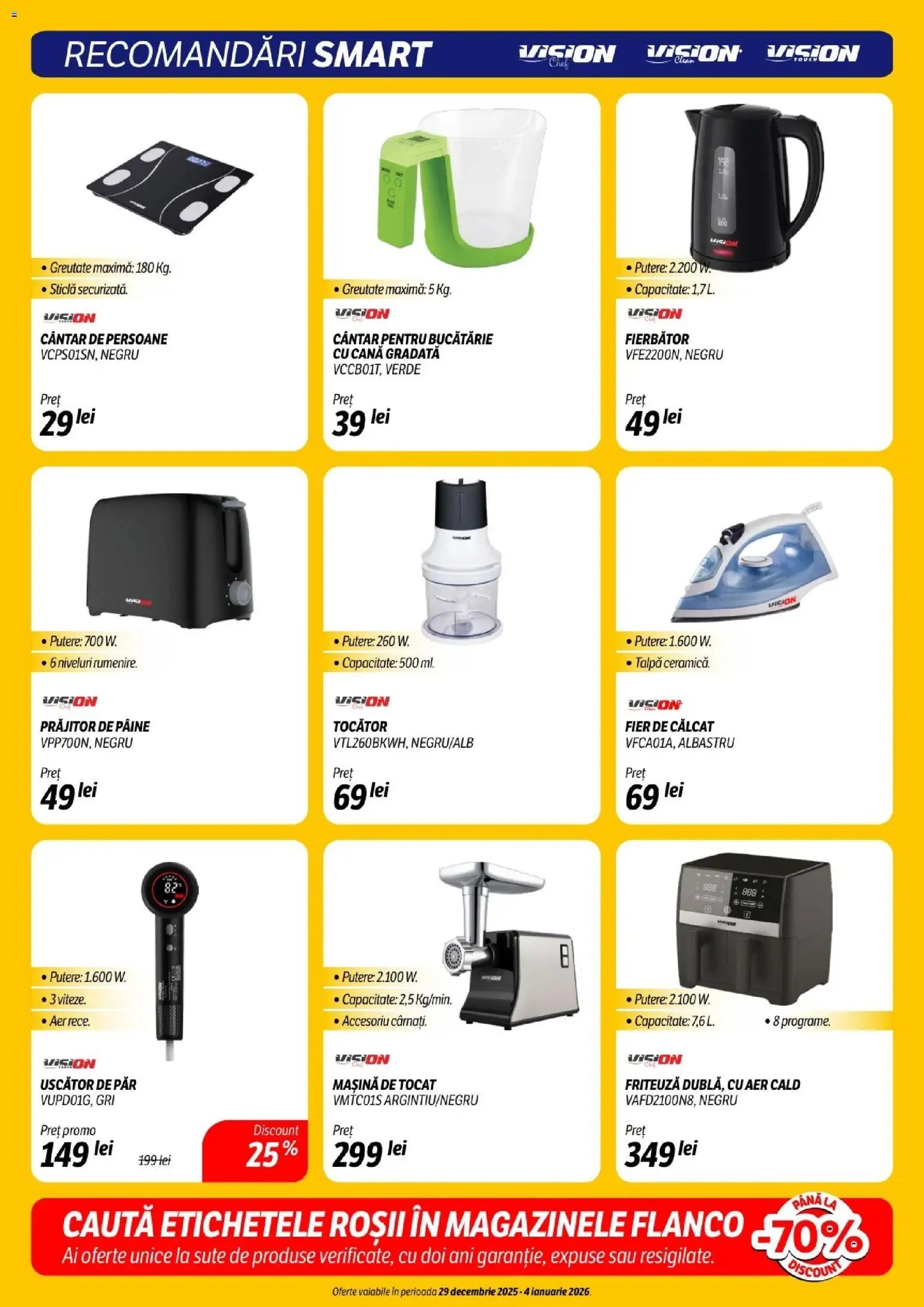 Noul catalog Flanco – valabil de la 29.12.2025 | Pagină: 23 | Produse: Mașină de tocat, Friteuză, Bucătărie, Pâine