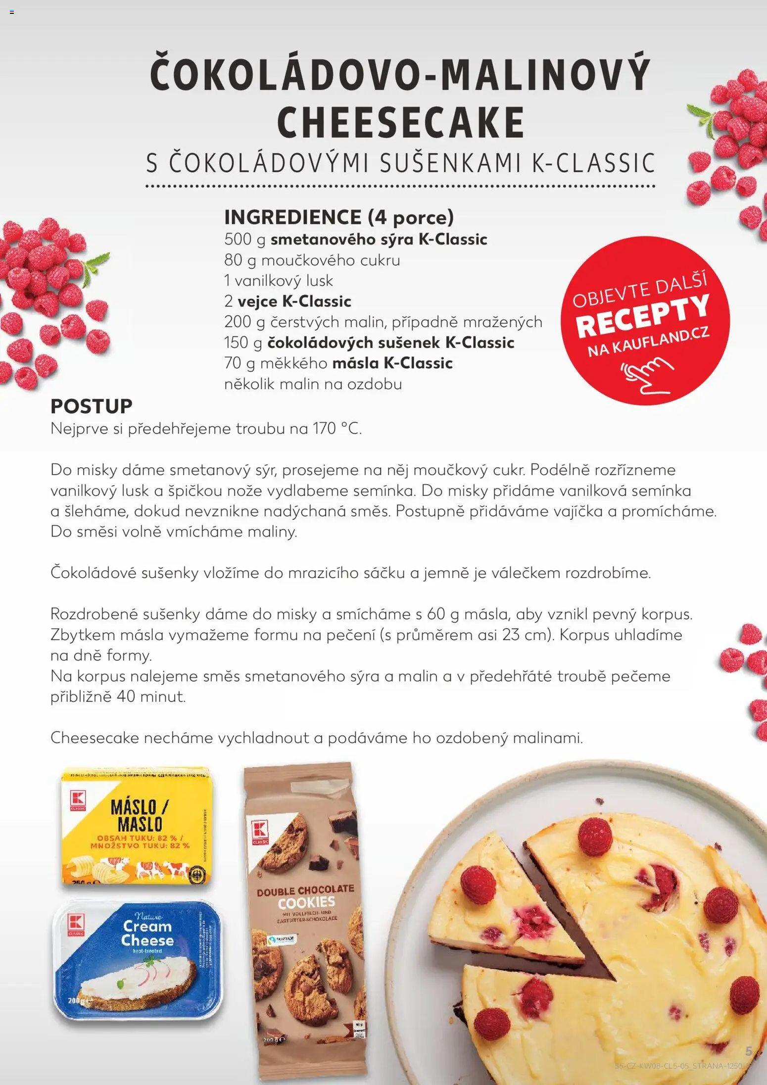 Kaufland leták - Liberec od 18.02.2026 | Strana: 5 | Produkty: Cream cheese, Cheesecake, Semínka, Vanilkový lusk