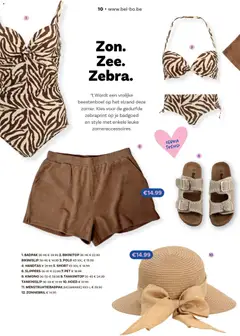 Bel&Bo folder - Voorbeeld van een folder van Bel&Bo, geldig van 30.03.2026 | Pagina: 10 | Producten: Slippers, Handtas, Pet, Badpak
