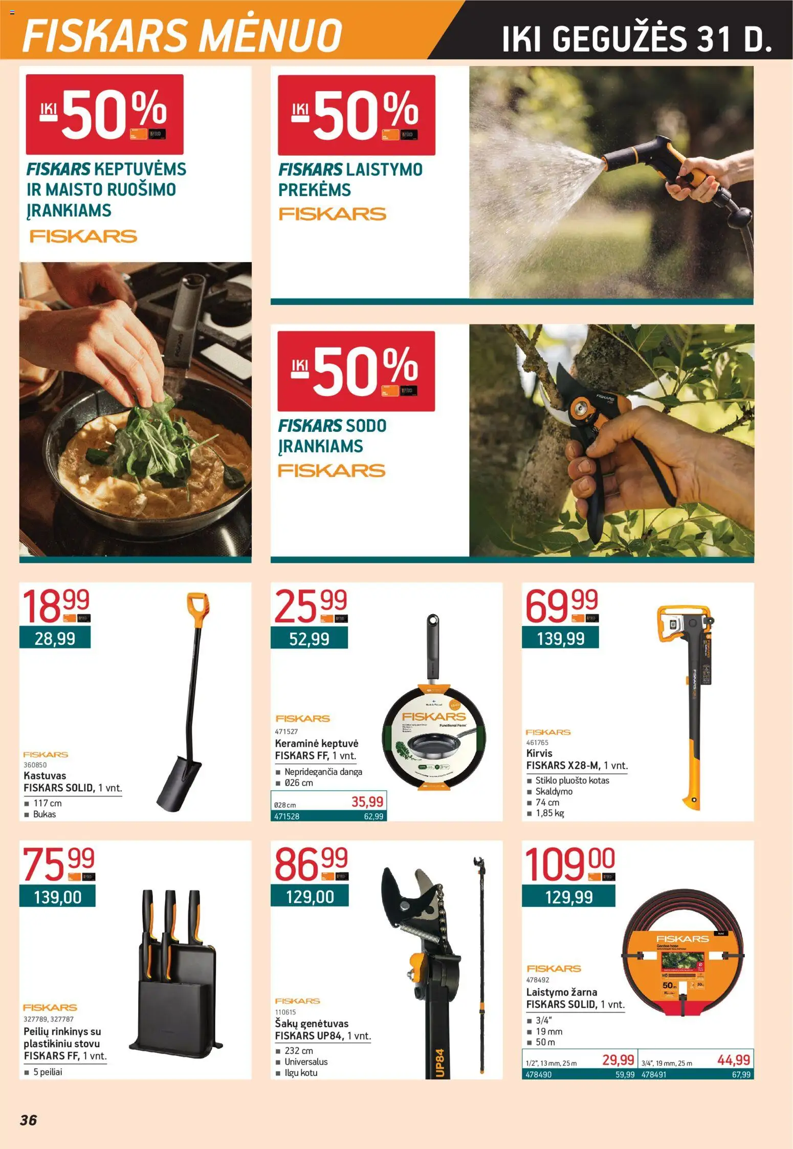 ERMITAŽAS akcijos nuo 04.05.2026 | Puslapis: 36 | Prekių: Keptuvė