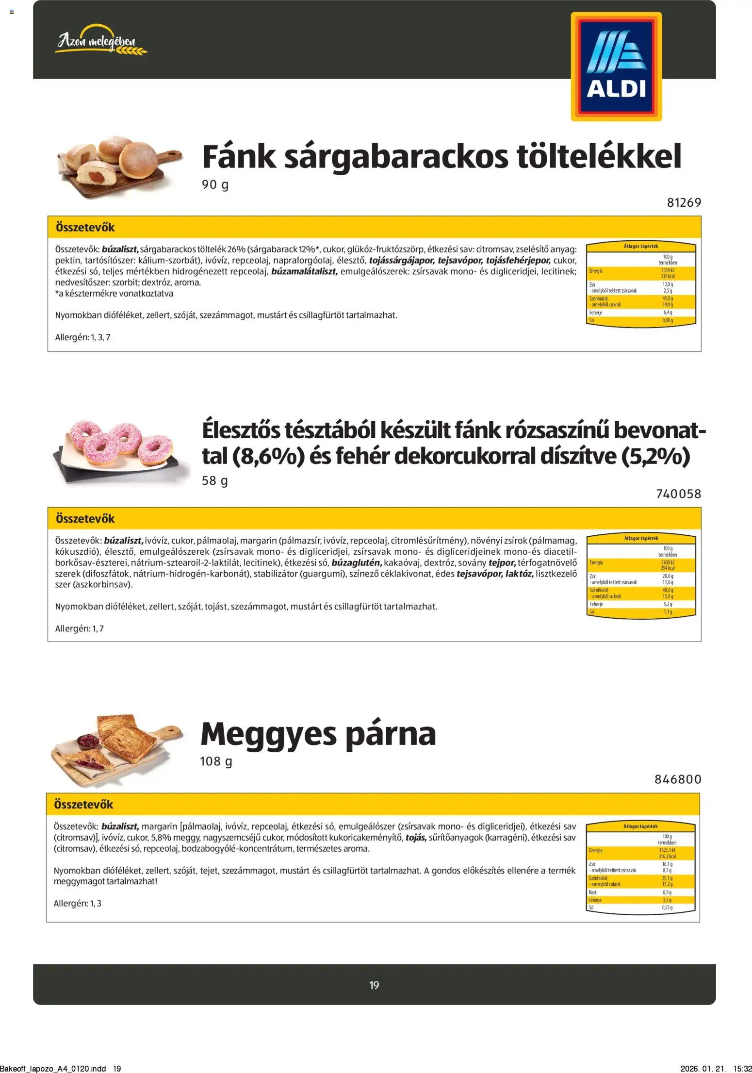 Aldi akciós ujság - amely érvényes a következő dátumtól: 26.08.2024 | Oldal: 19 | Termékek: Margarin, Párna, Fehérje, Vegán