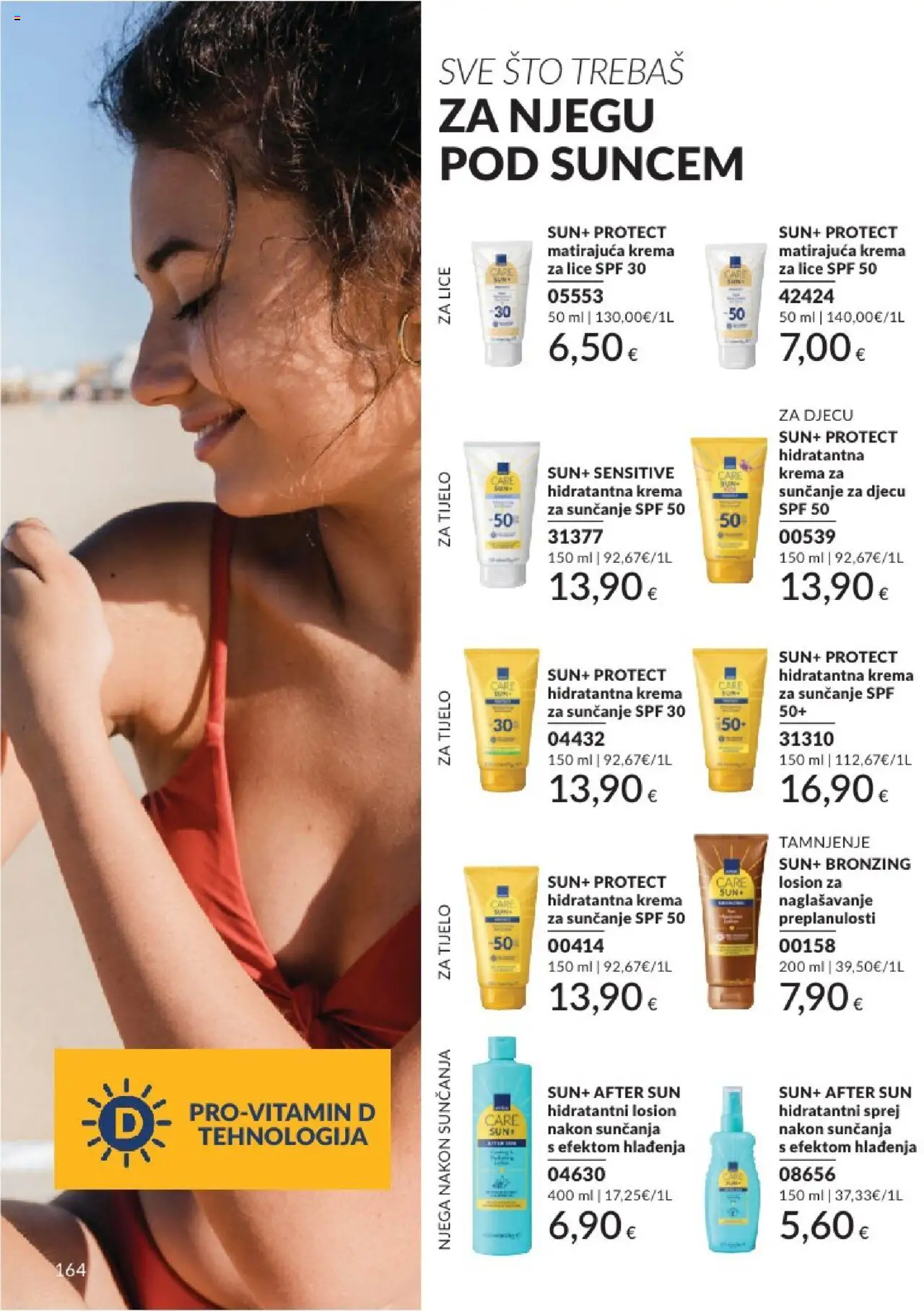 Avon katalog | vrijedi od 01.08.2025 | Stranica: 164 | Proizvodi: Krema za sunčanje, Krema