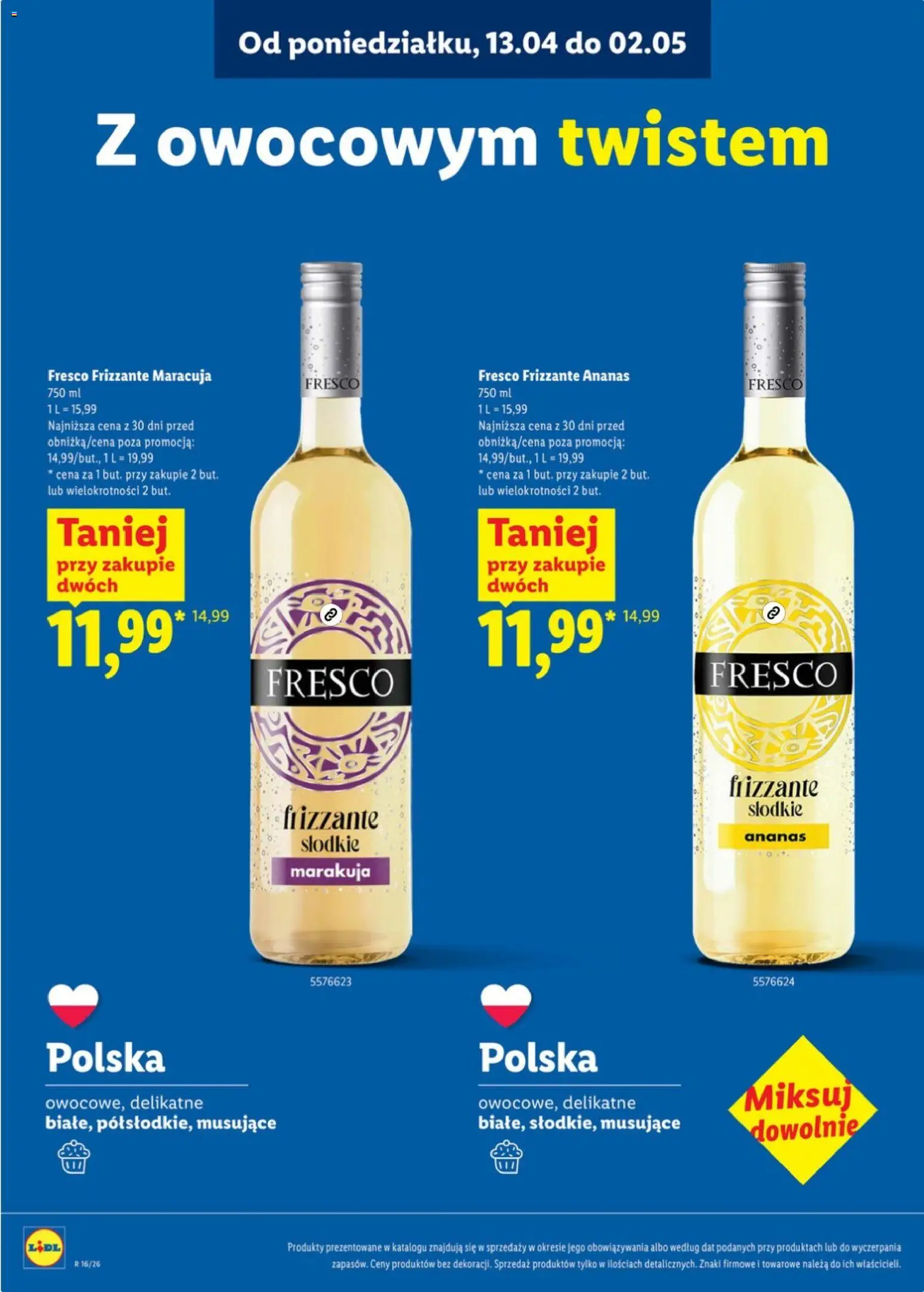 Lidl Katalog karta win od 13.04.2026 | Strona: 17 | Produkty: Fresco, Ananas
