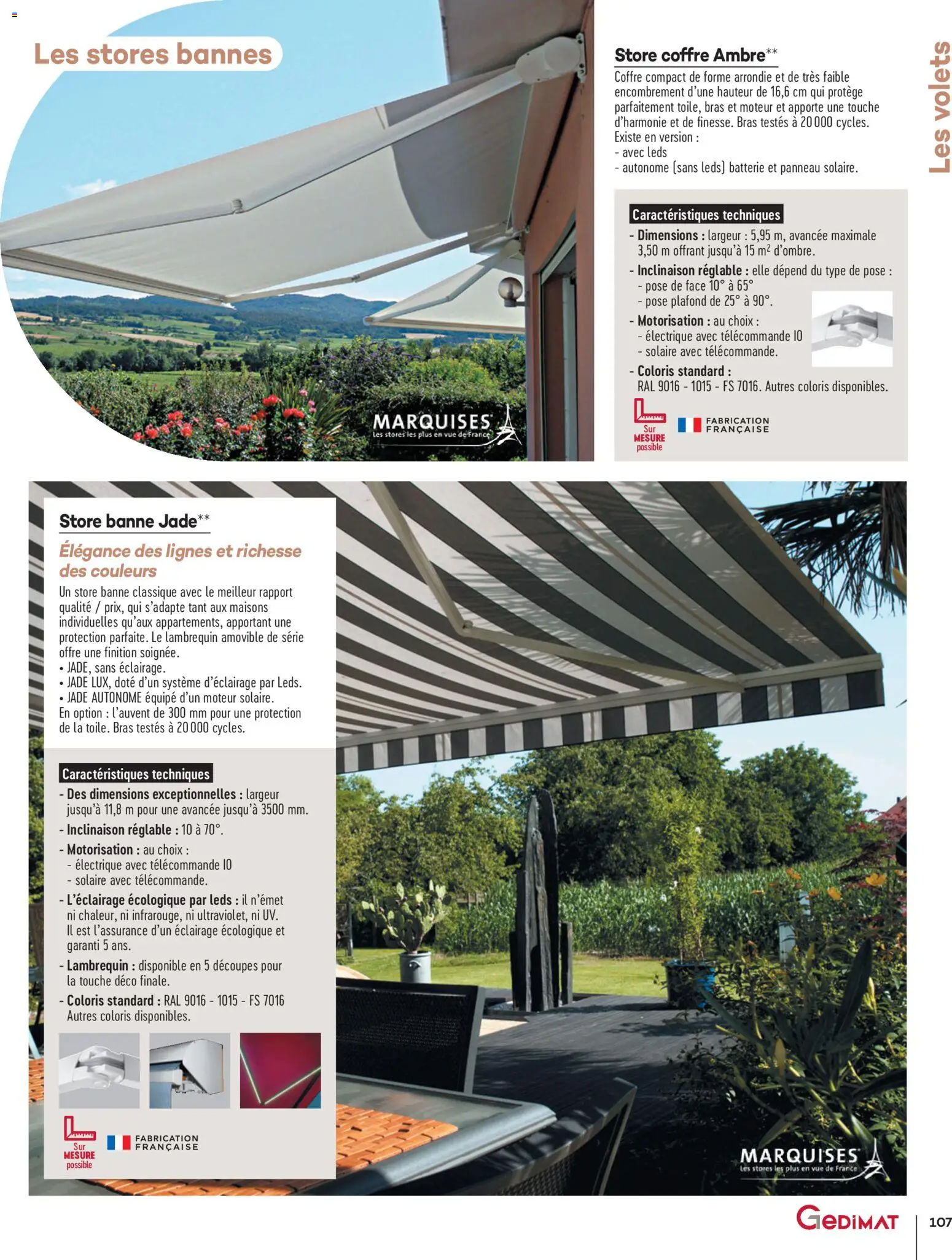 {H1} | Page: 107 | Produits: Store, Batterie, Télécommande