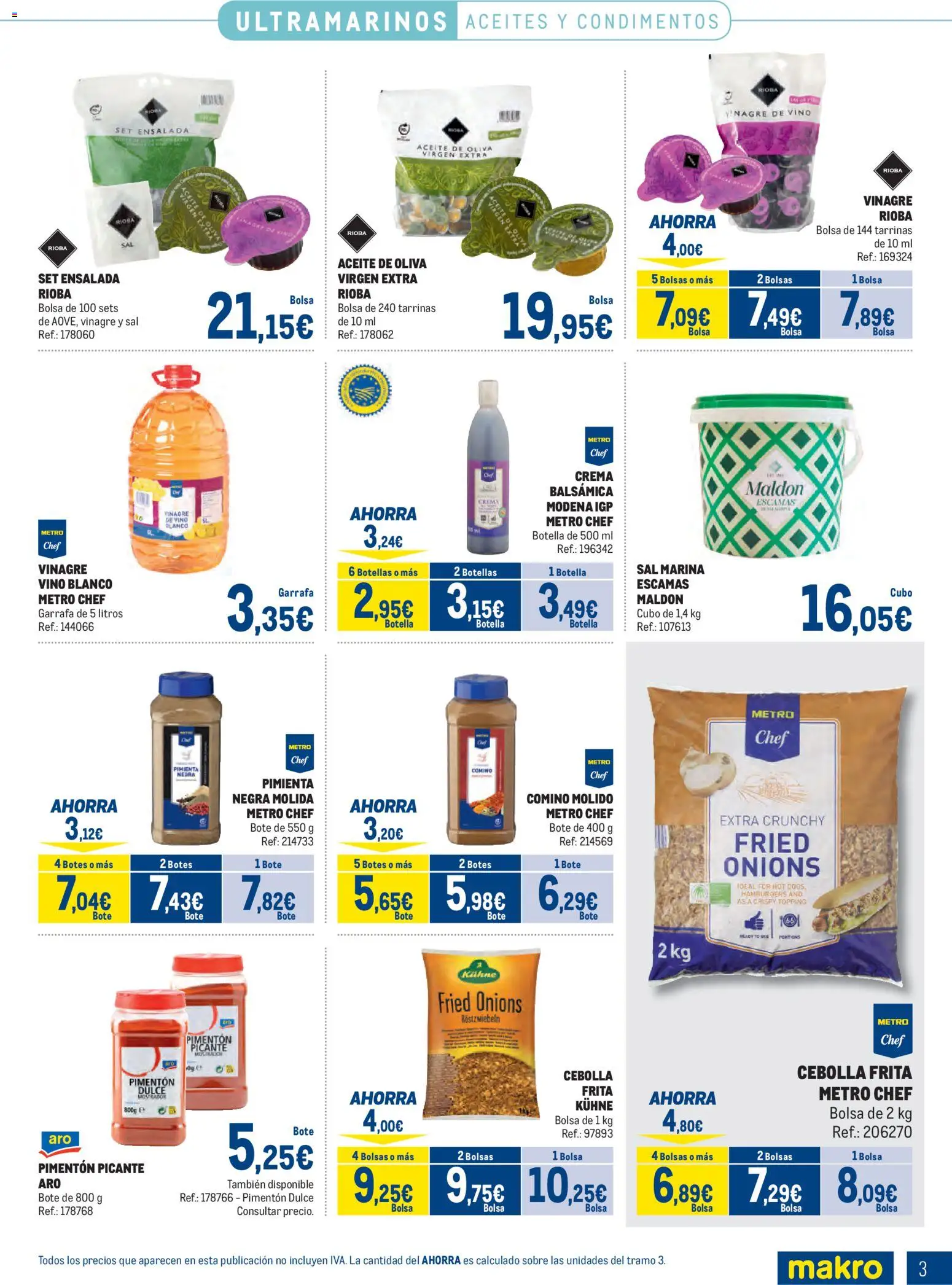 Makro - Especial Despensa Sur │ válido desde el 02.02.2026 | Página: 3 | Productos: Aceite, Crema, Ensalada, Aceite de oliva virgen extra