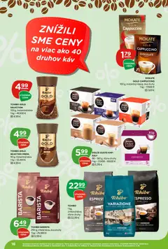 Terno leták platný od 19.03.2026 | Strana: 16 | Produkty: Dolce Gusto, Káva, Barista