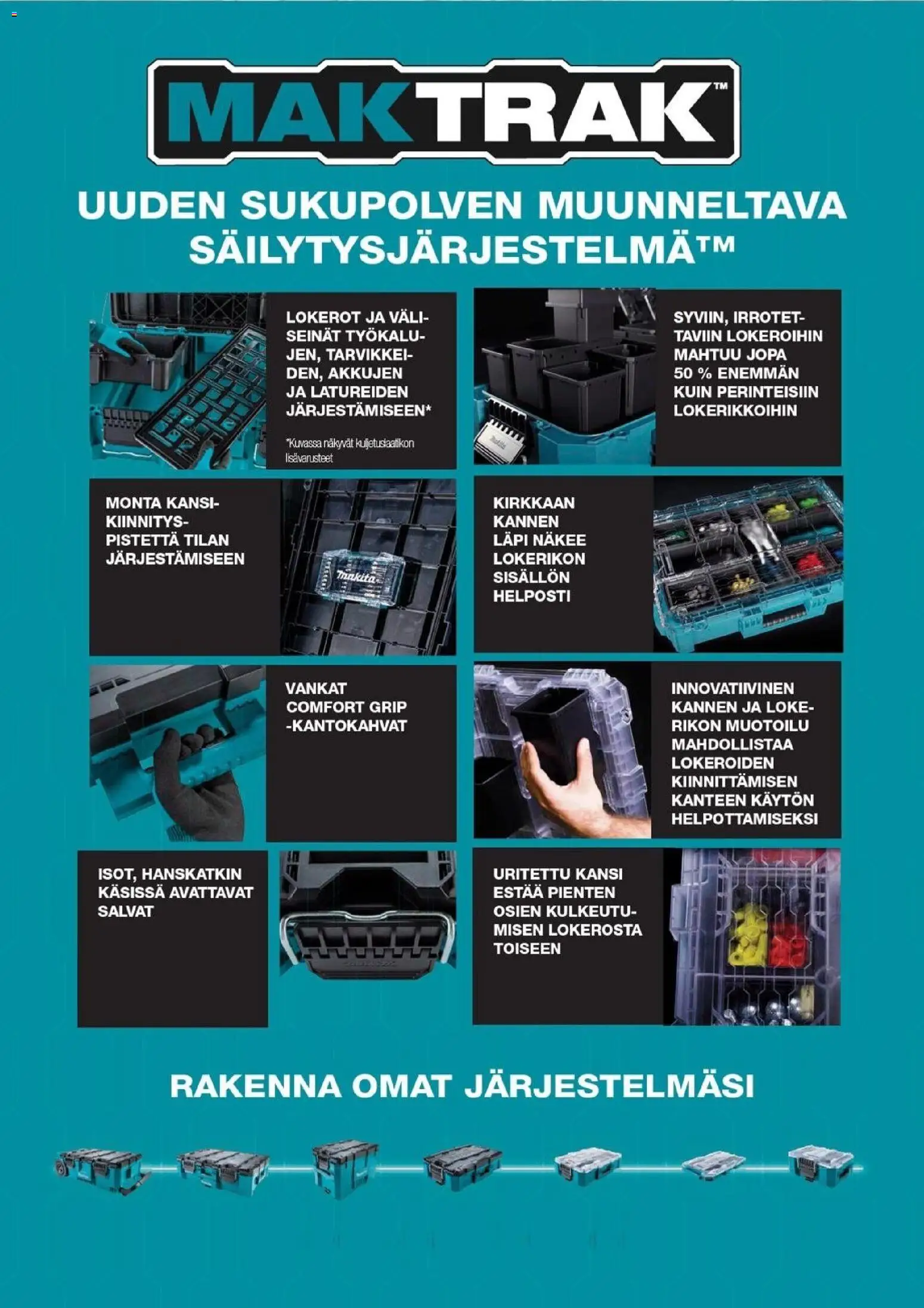 Makita - Maktrak säilytysjärjestelmä – voimassa 27.10.2025 alkaen | Sivu: 8 | Tuotteet: Kansi