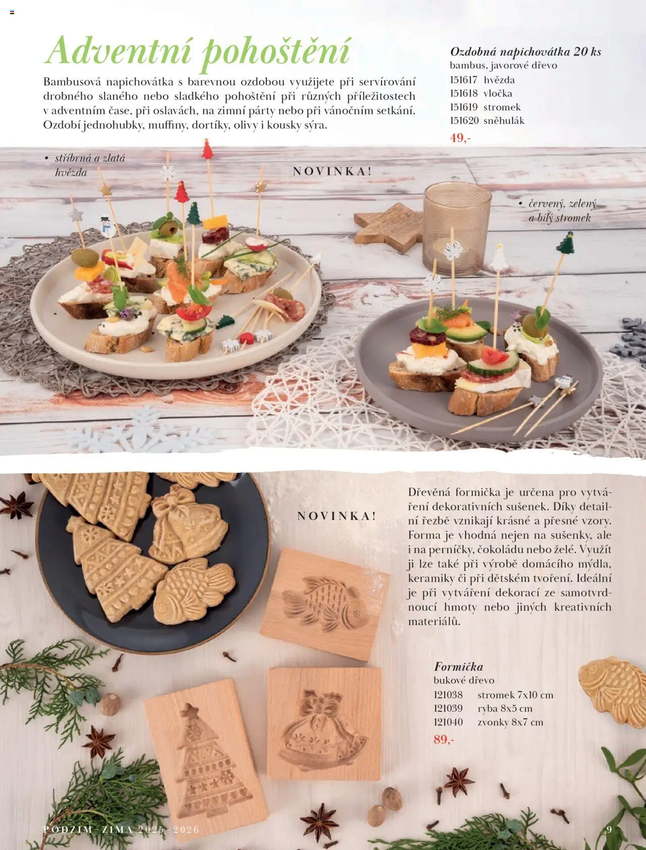 Orion katalog - Podzim/zima od 23.09.2025 | Strana: 9 | Produkty: Ryba, Forma, Formička, Olivy
